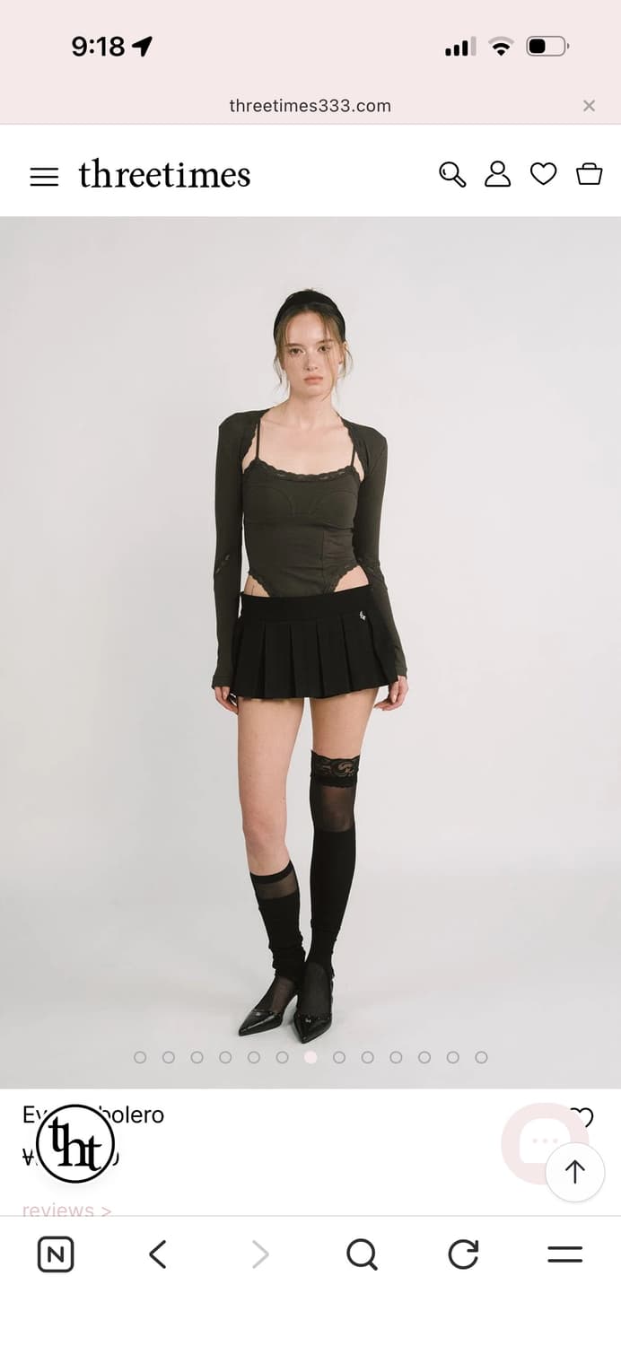 쓰리타임즈 볼레로 브라운 m 구해요 상품이미지1