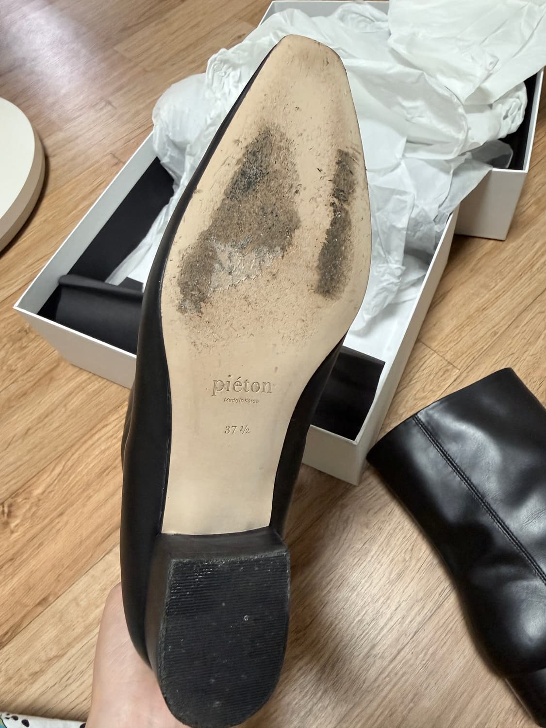 피에톤 PERTH wide boots_black 250 상품이미지6
