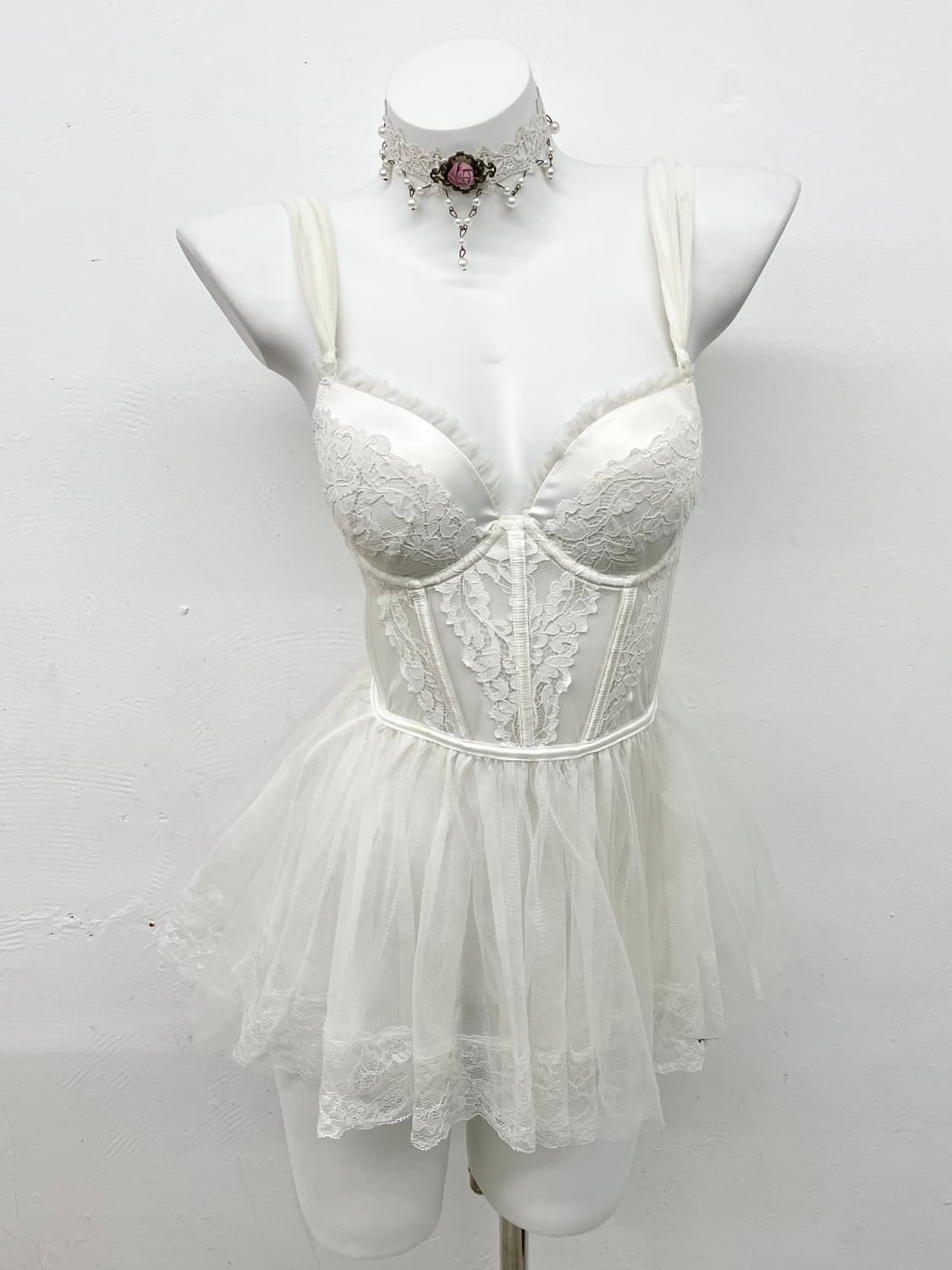 에블린 화이트페어리 엔젤 코르셋 상품이미지1