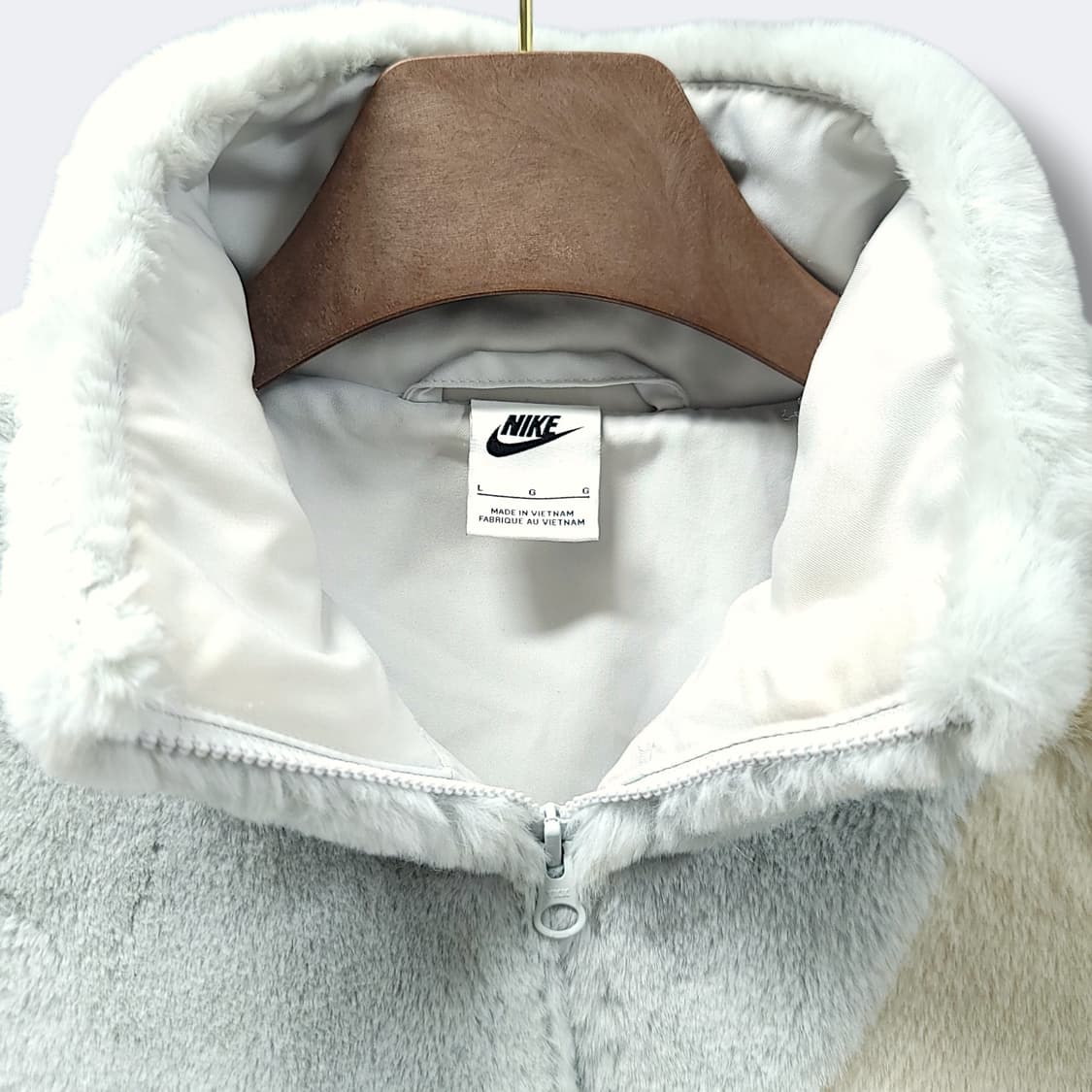 [90] 나이키 스카이블루 빅 스우시 셰르파 플리스 퍼 집업 자켓 상품이미지8