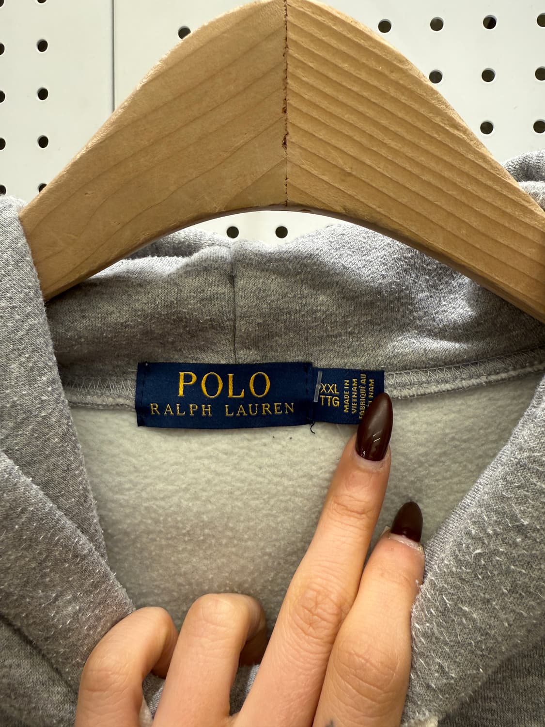 폴로 랄프로렌 플리스 그레이 후드티 U1458 상품이미지5