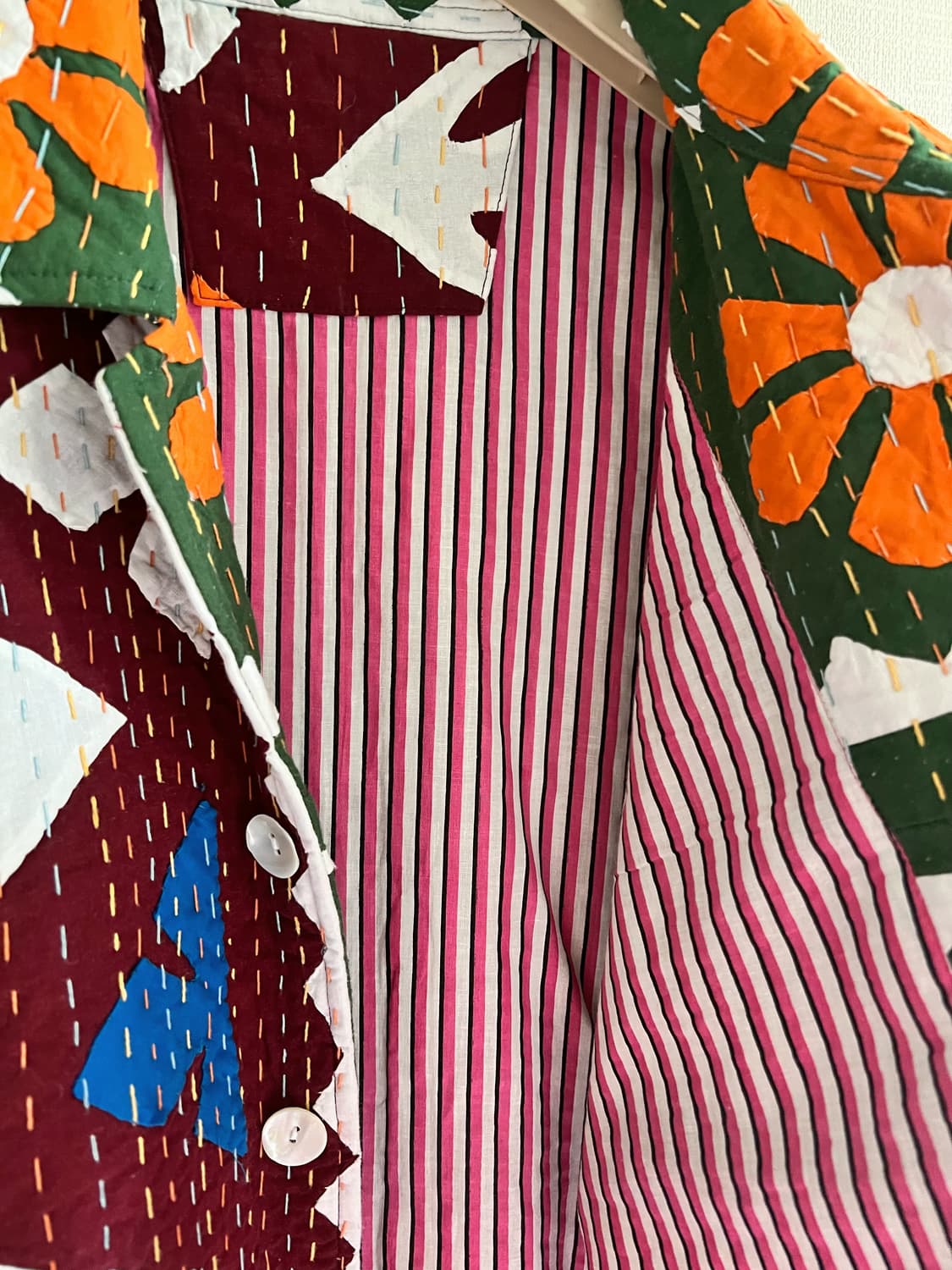 프리미엄 빈티지 리폼 칸타 퀼트자켓 남여공용 상품이미지3