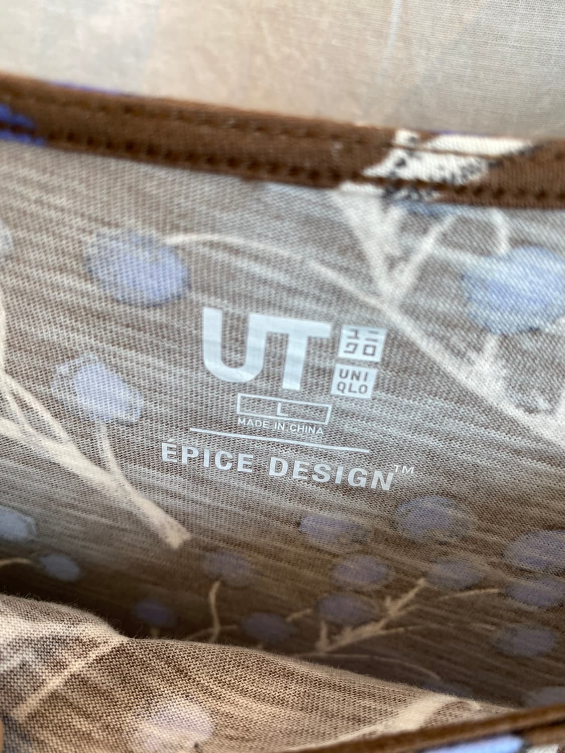 UNIQLO 패턴 롱반팔티셔츠(L) 상품이미지7