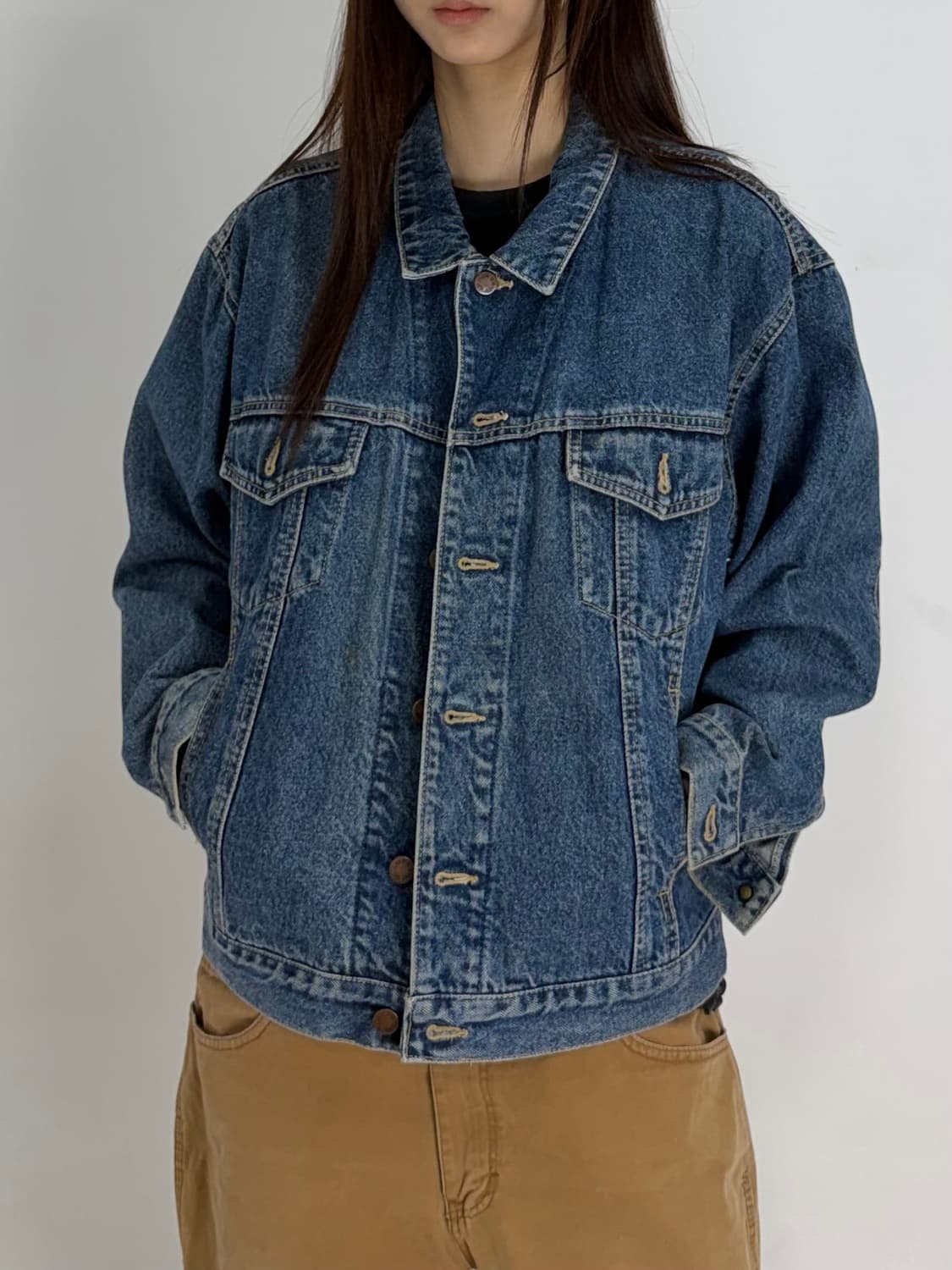 빈티지 데님 자켓 상품이미지1