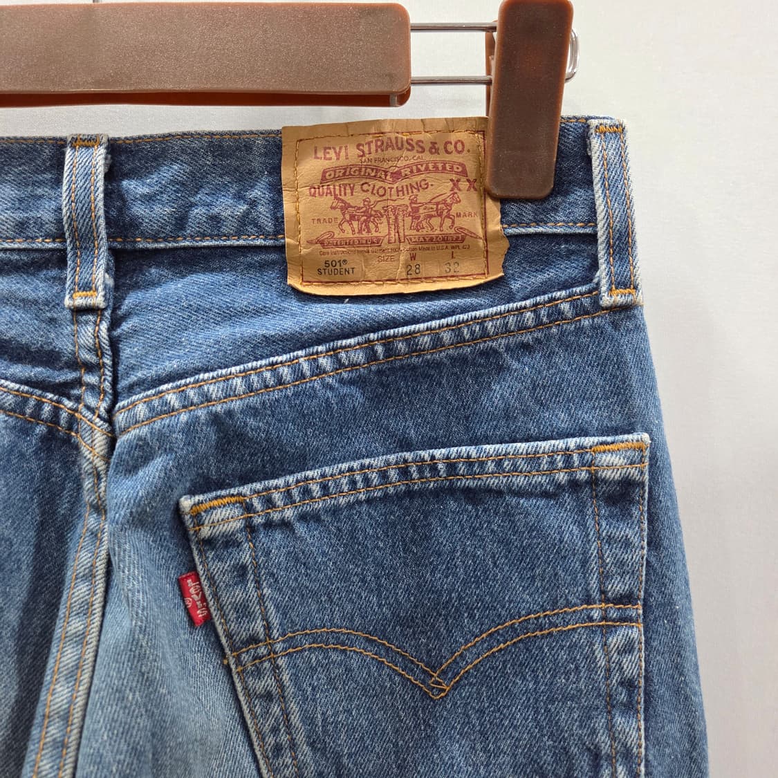 90s USA 리바이스 501 우먼 데님팬츠 28/32 상품이미지3