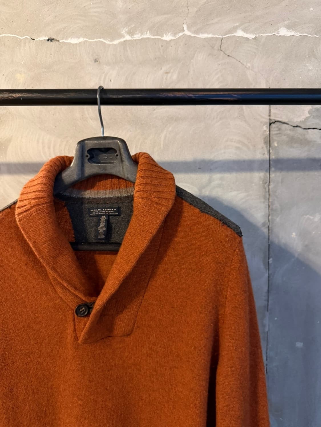 바나나 리퍼블릭 메리노울 숄칼라 니트 100 상품이미지4