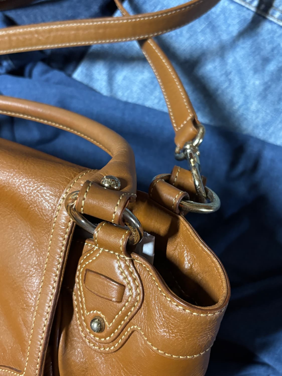 vintage louis quatorez leather bag 상품이미지6