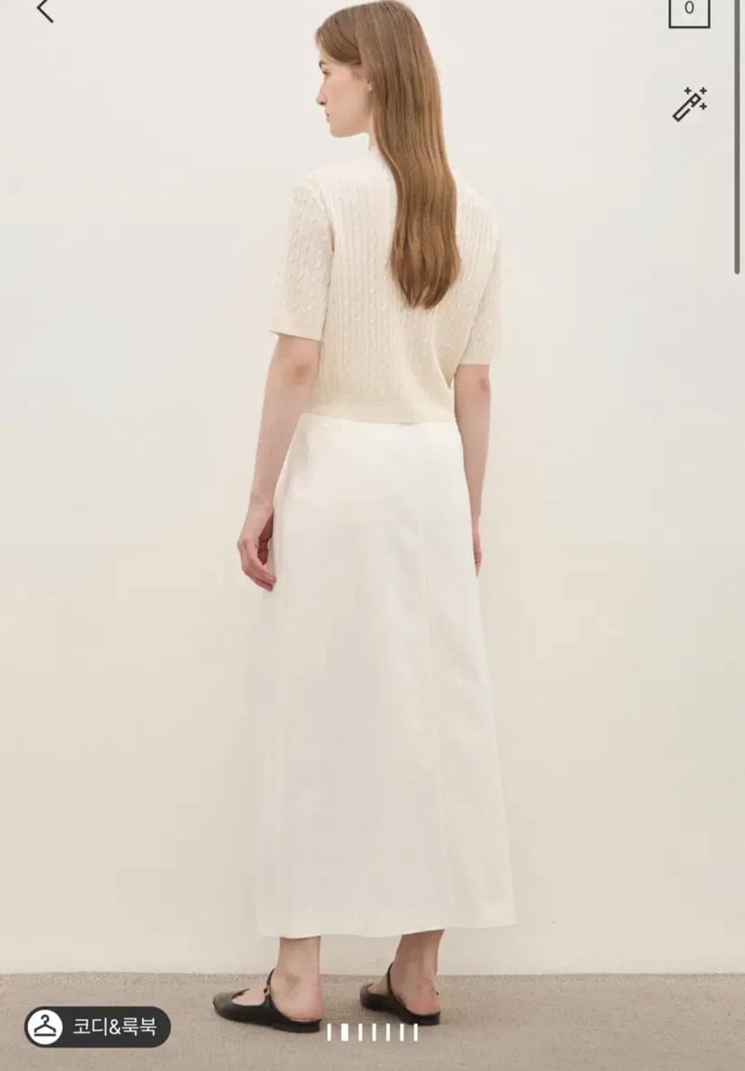 한섬 더캐시미어 실크 니트 탑 상품이미지4