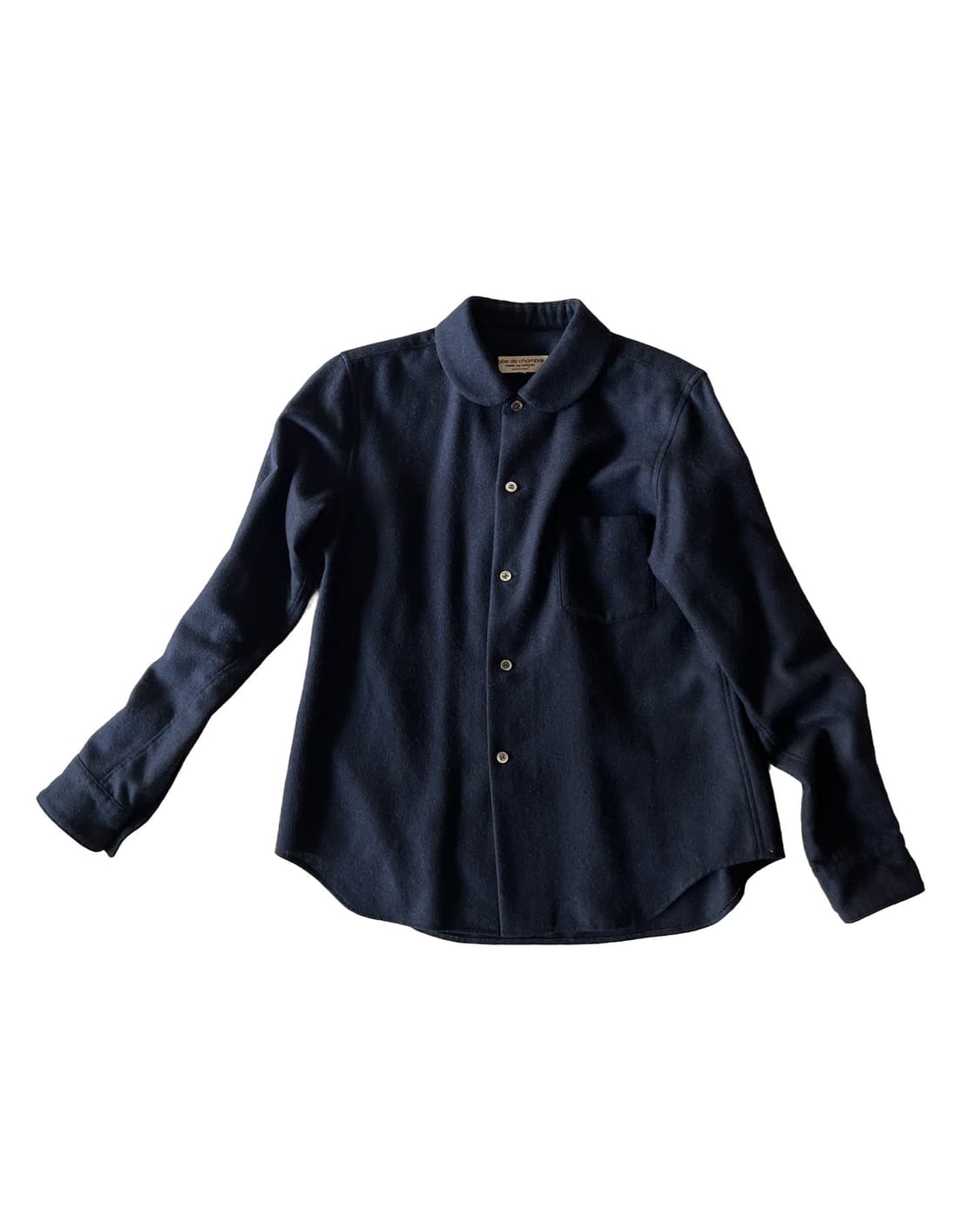 COMME DES CARCONS navy wool shirt 상품이미지4