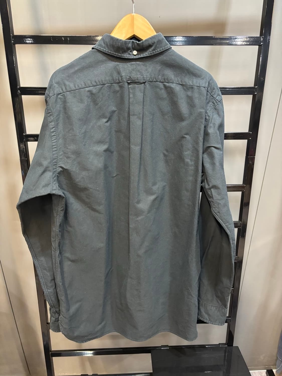 (L) 폴로 원포켓 옥스퍼드 셔츠 블랙 4.9 상품이미지5