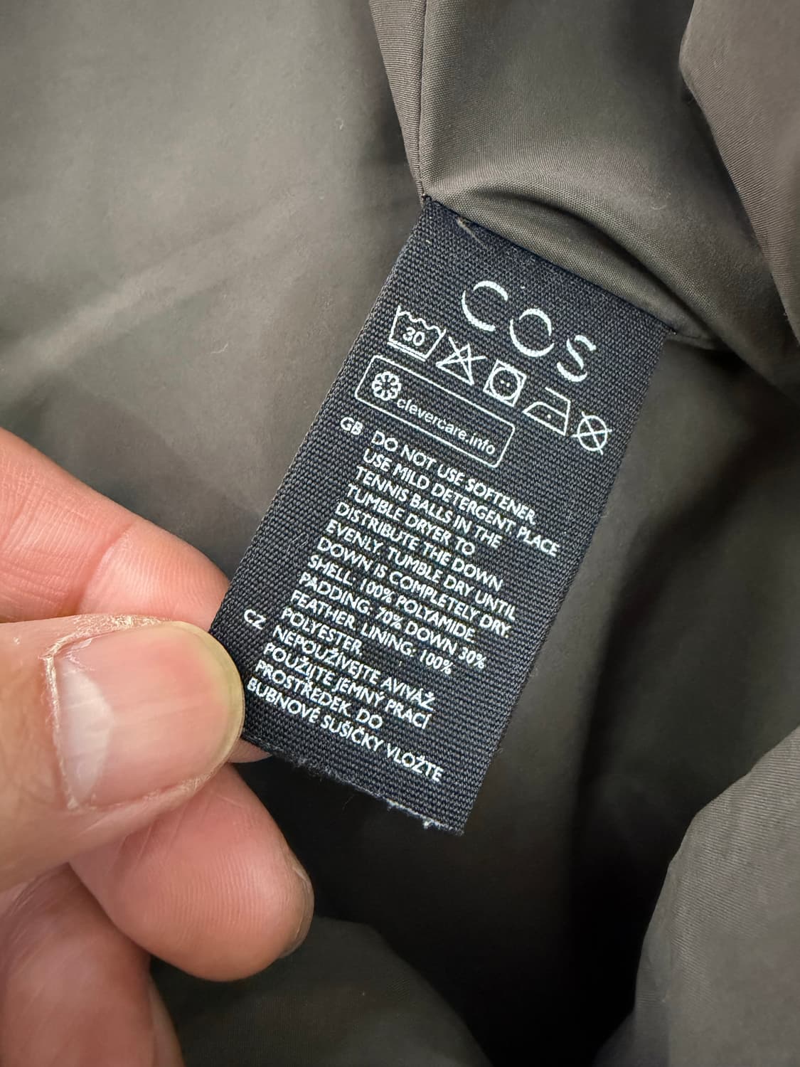 정품) COS 코스 여성 오버핏 숏패딩 36 상품이미지8