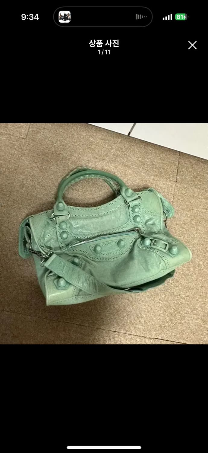 발렌시아가 민트 모터백 커버징 한정판 상품이미지1