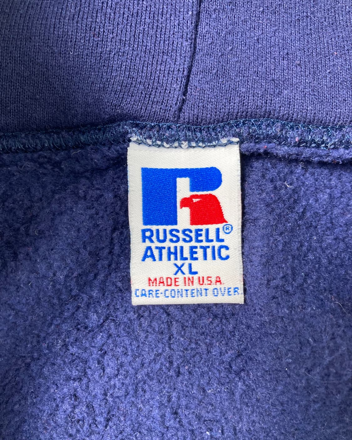 90s Russell Zip Up Hoodie (navy) 상품이미지3