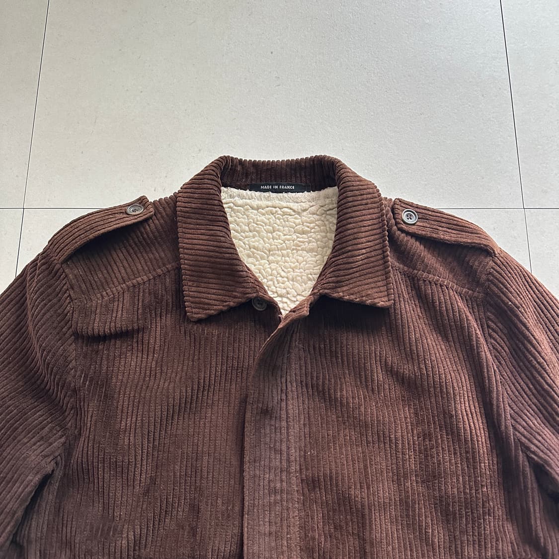 80s 프랑스 생산 프렌치 워크 해비 코듀로이 봄버 블루종 자켓 105  상품이미지2