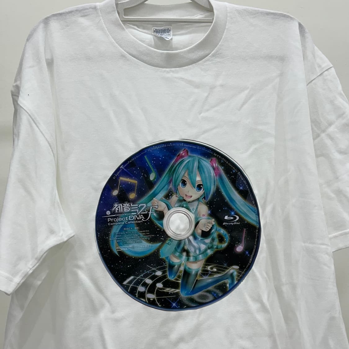 하츠네 미쿠 CD 프린팅 티셔츠 상품이미지1