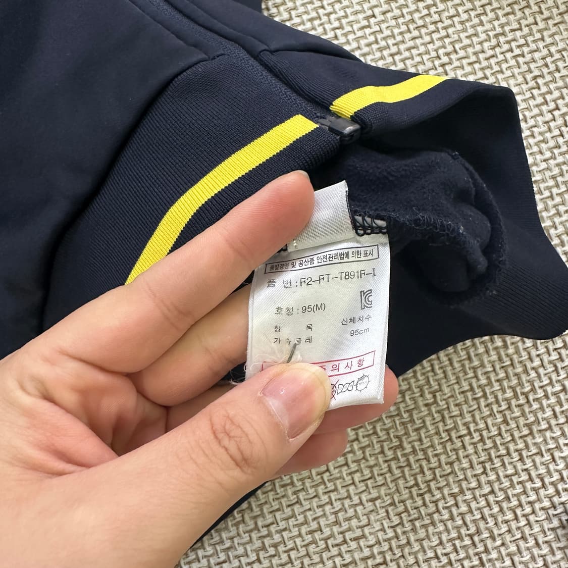 95(M) 휠라 배색 후드 집업 자켓 0508D 상품이미지4
