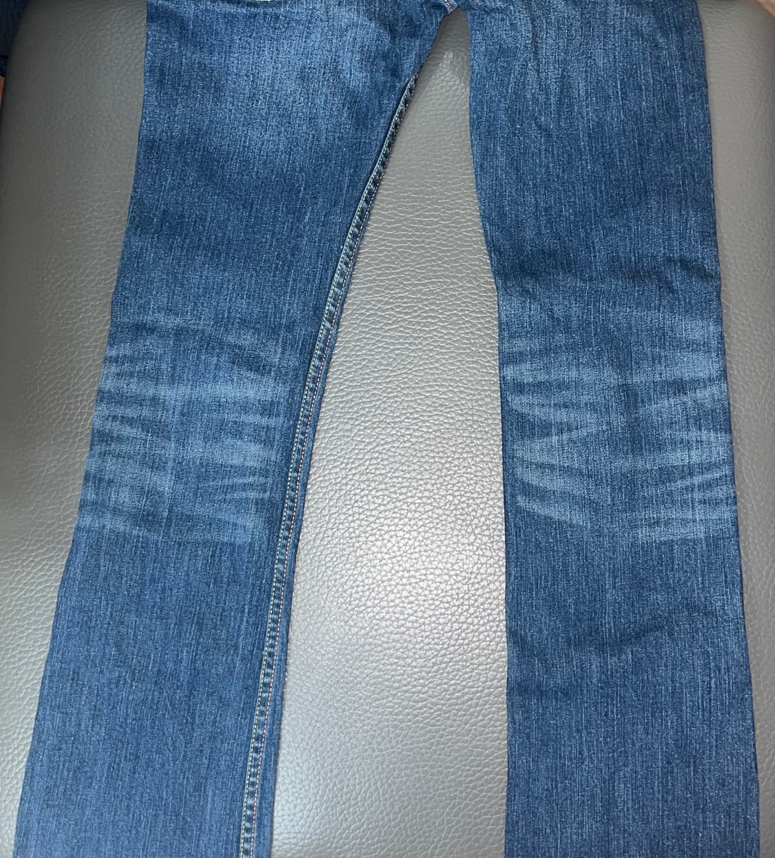 에비수 evisu 핑크 하트 자수 데님 진청바지 부츠컷 팬츠 y2k 갸루 상품이미지7