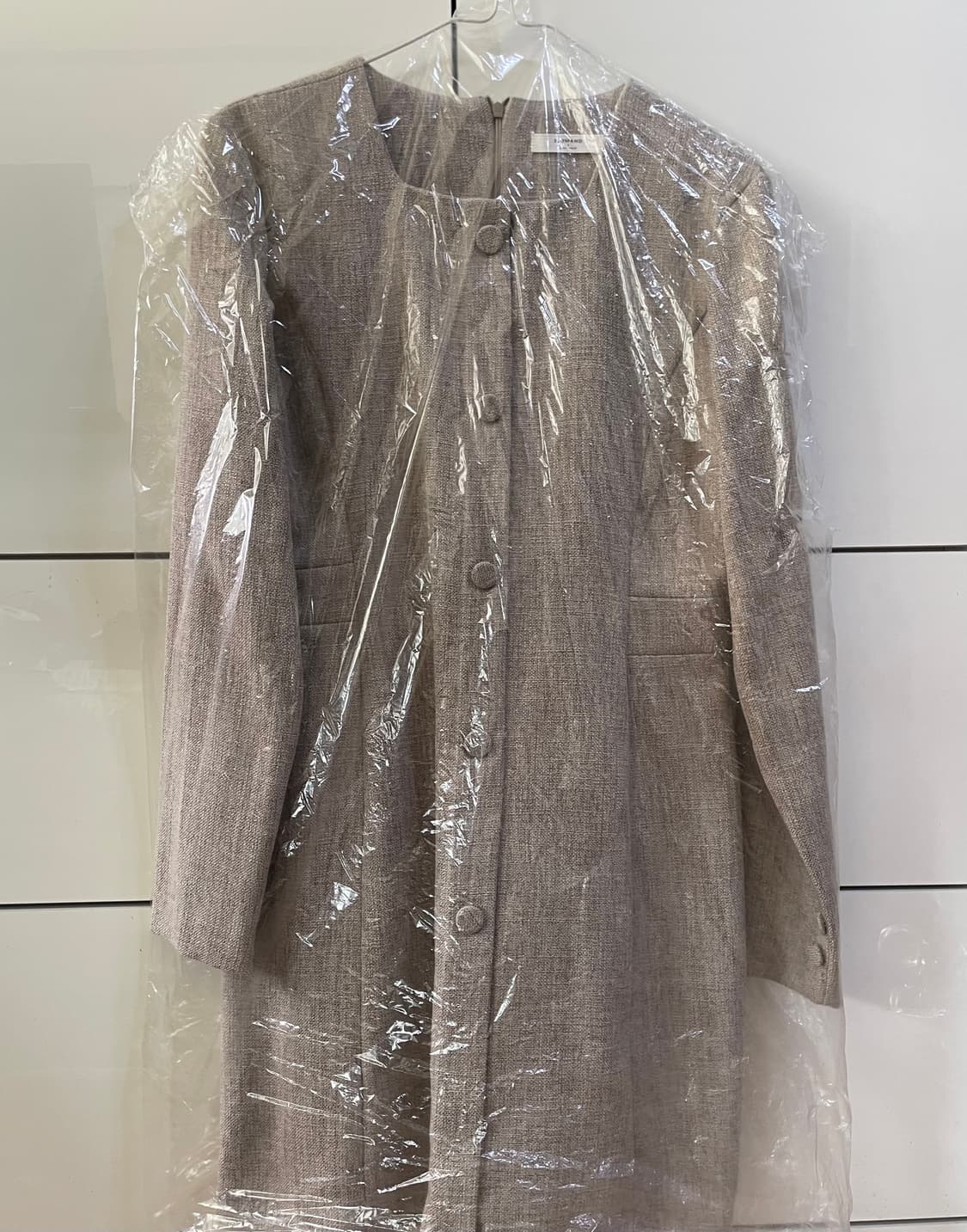 (미착용, 새상품) 슬로우앤드 made. 매트 트위드 라인원피스 상품이미지8