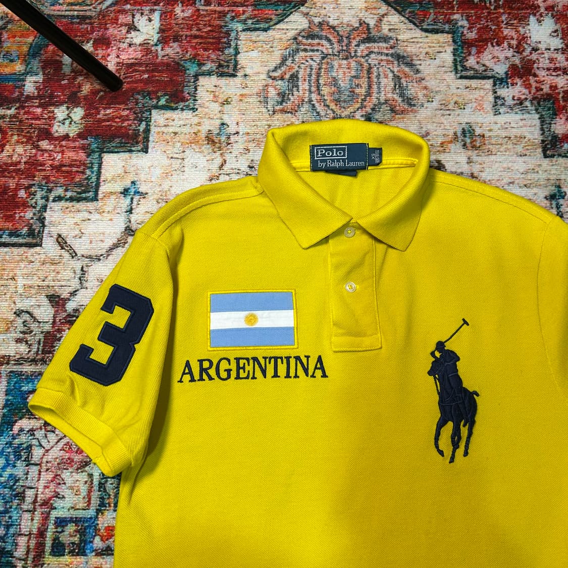 [XS] 폴로 랄프로렌 빅포니 아르헨티나 로고 카라 반팔 상품이미지2