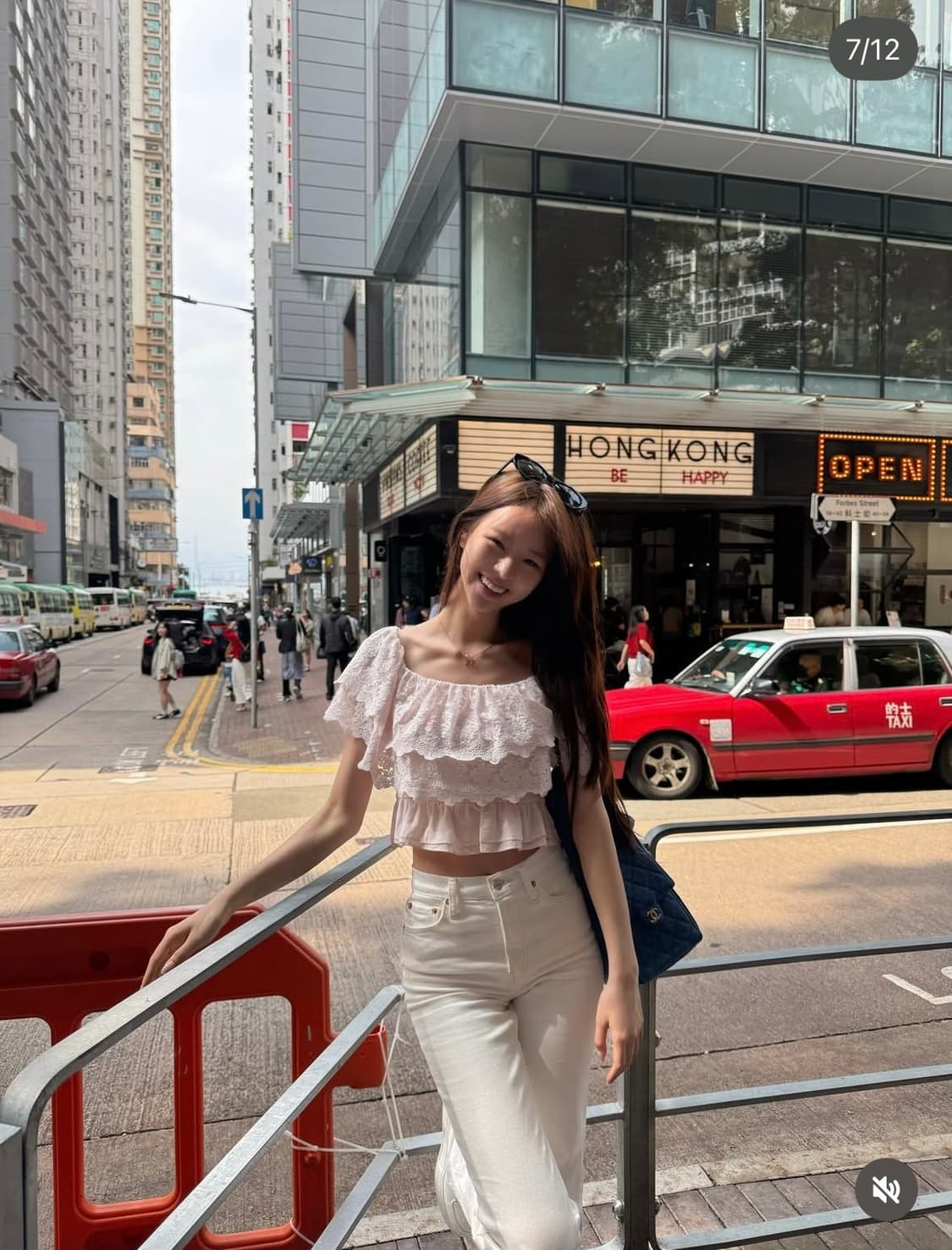 새상품 H&M 핑크 레이스 오프숄더 (솔로지옥 희선 착용) 상품이미지3