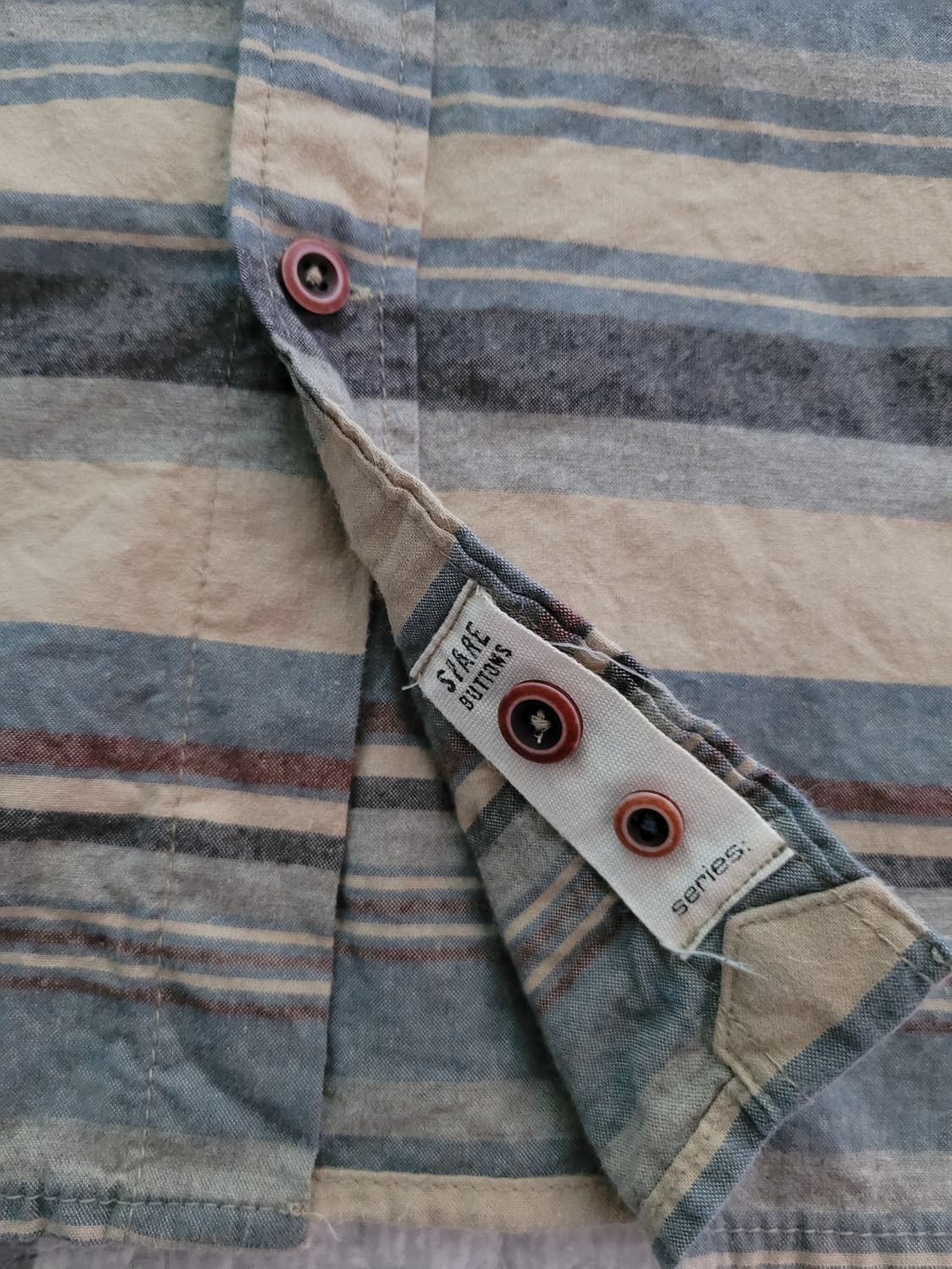 시리즈 Series 에스닉 스트라이프 간절기 체크셔츠 100사이즈 상품이미지6