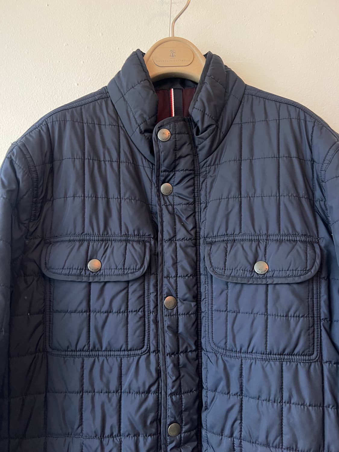 타미힐피거 남성 네이비 경량패딩누빔패딩점퍼 상품이미지1