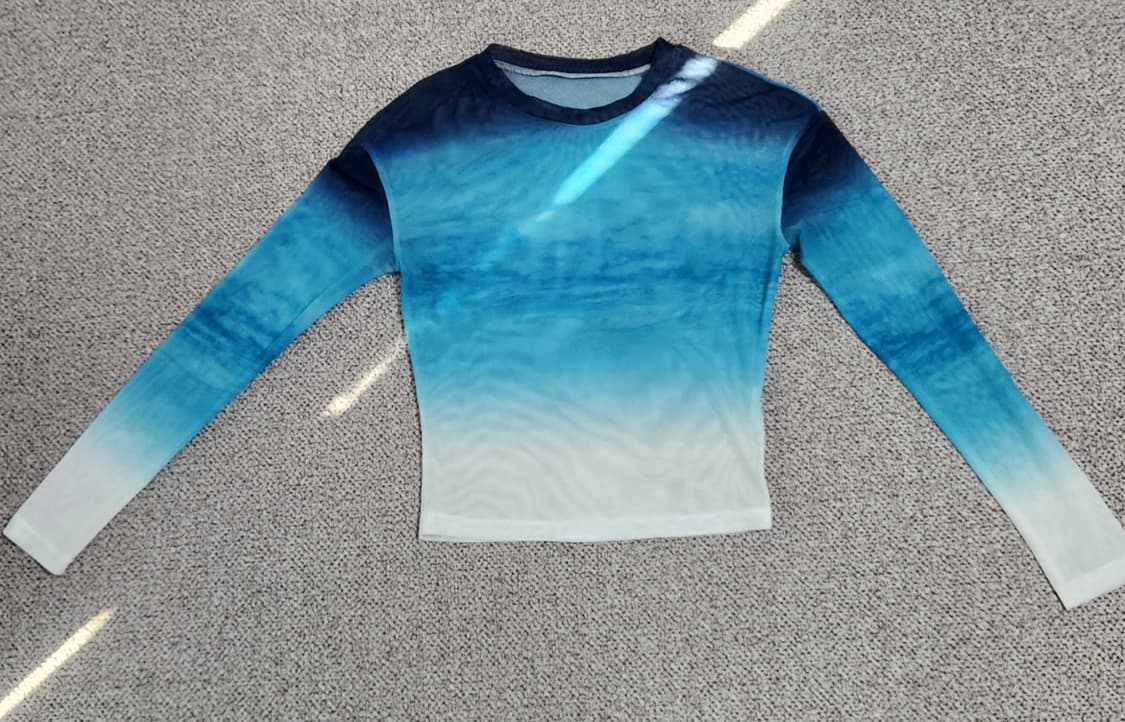 MESH LONG SLEEVES-BLUE 상품이미지1