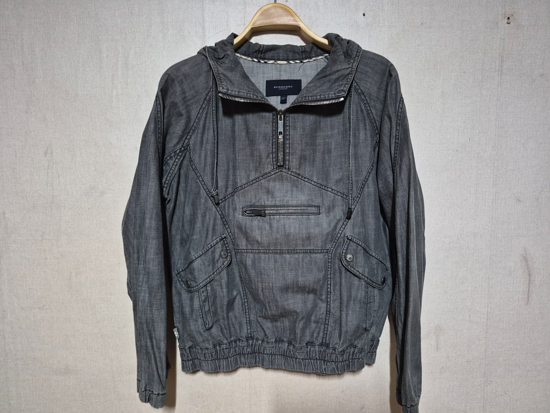 BURBERRY 버버리 데님 후드 하프집업 uk14(우리100) 상품이미지2