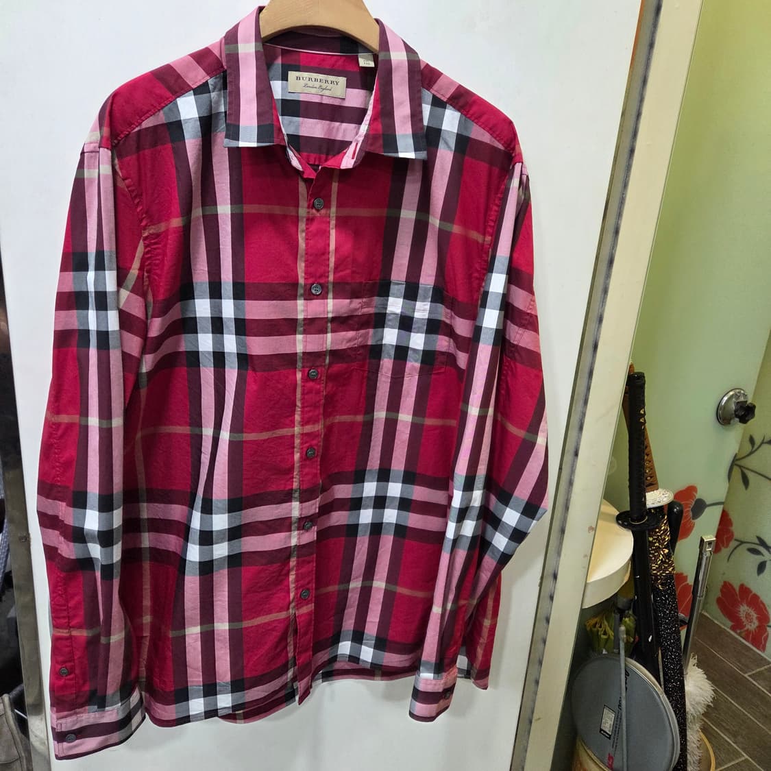 버버리 런던 체크 셔츠 상품이미지1