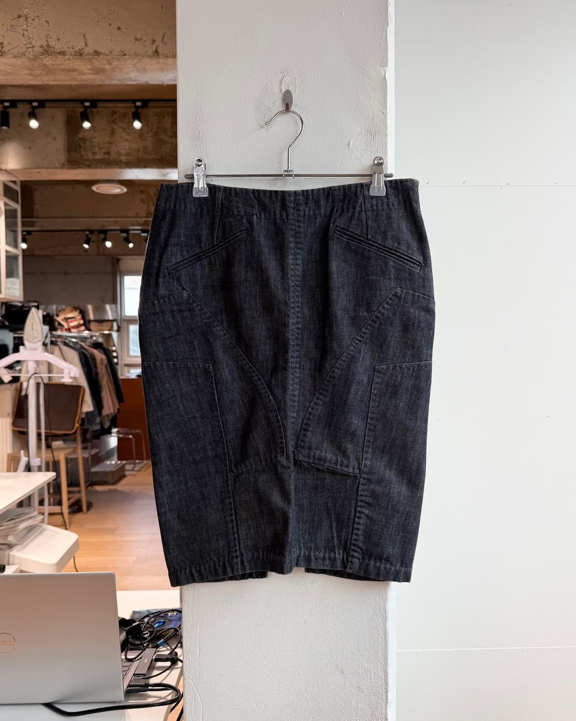 구찌 데님 패치워크 미디스커트 상품이미지2