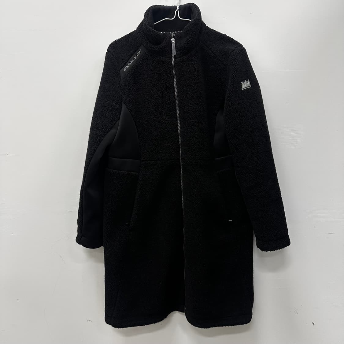 장미쉘 바스키아 여성 뽀글이 털 후리스 롱 코트 66사이즈 상품이미지1