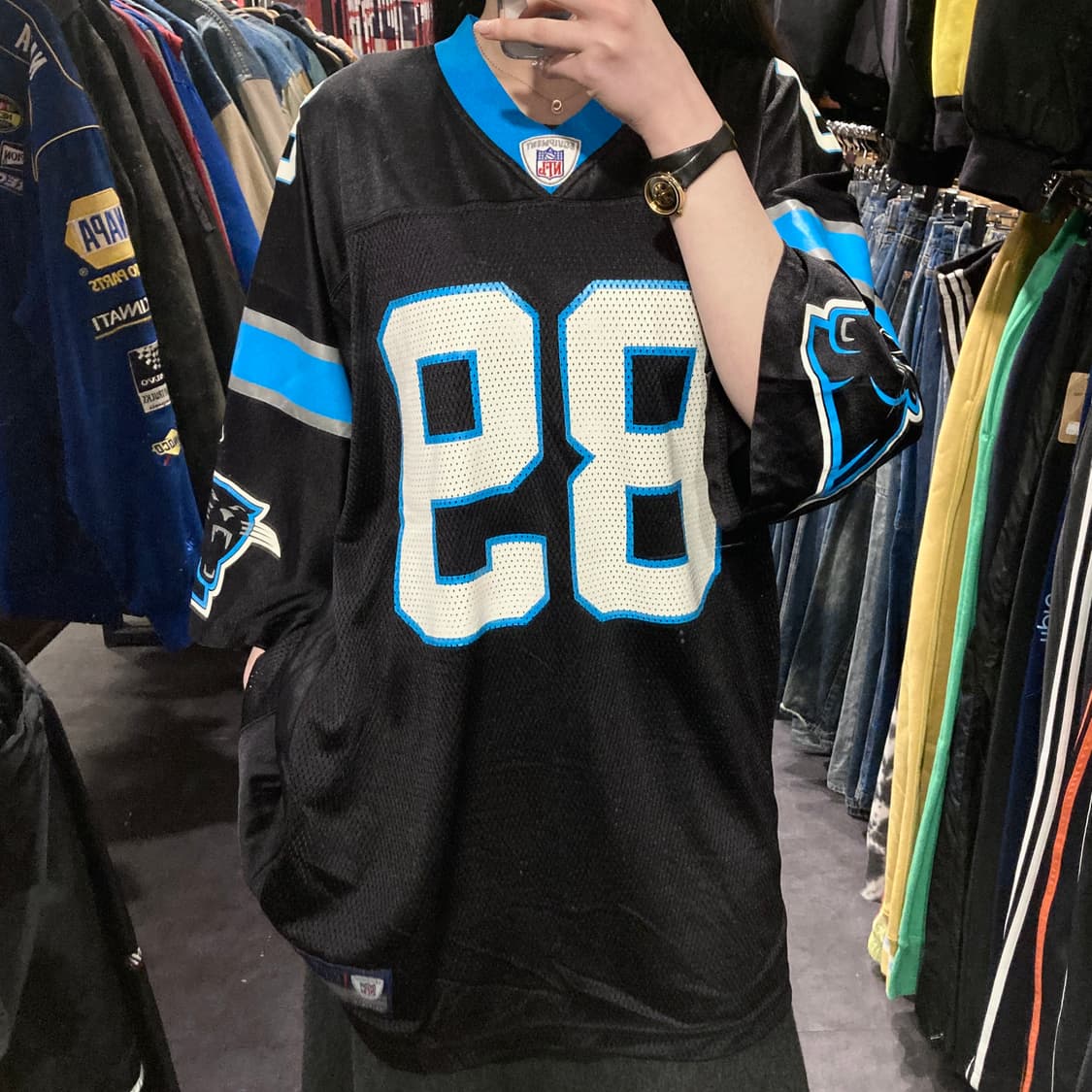 [IM] NFL X Reebok 블랙 No.89 반팔져지 상품이미지3