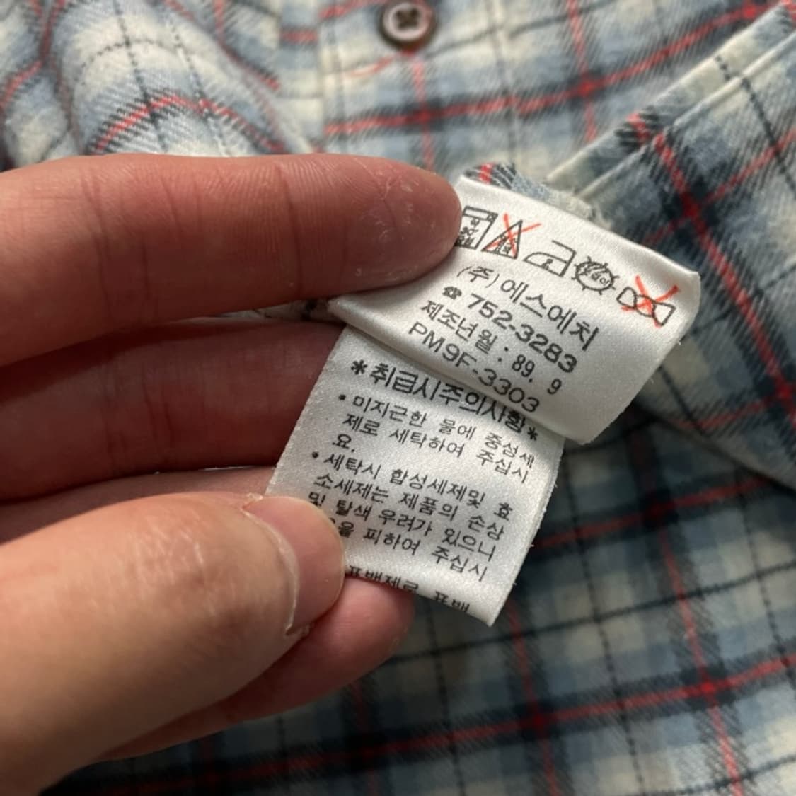 100 폴로 89s 체크 플란넬 셔츠 상품이미지5