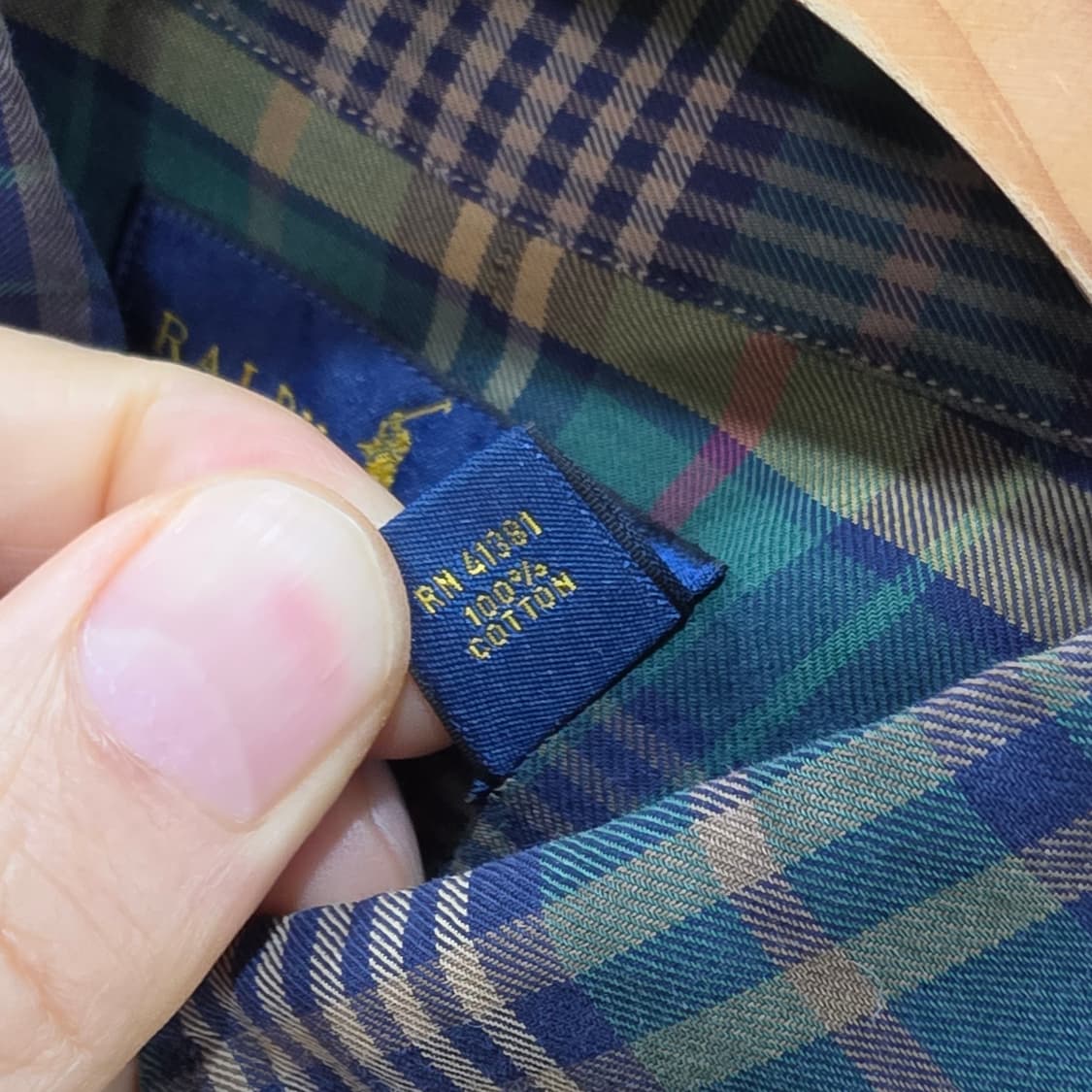 랄프로렌 슬림핏 체크셔츠- M 상품이미지9