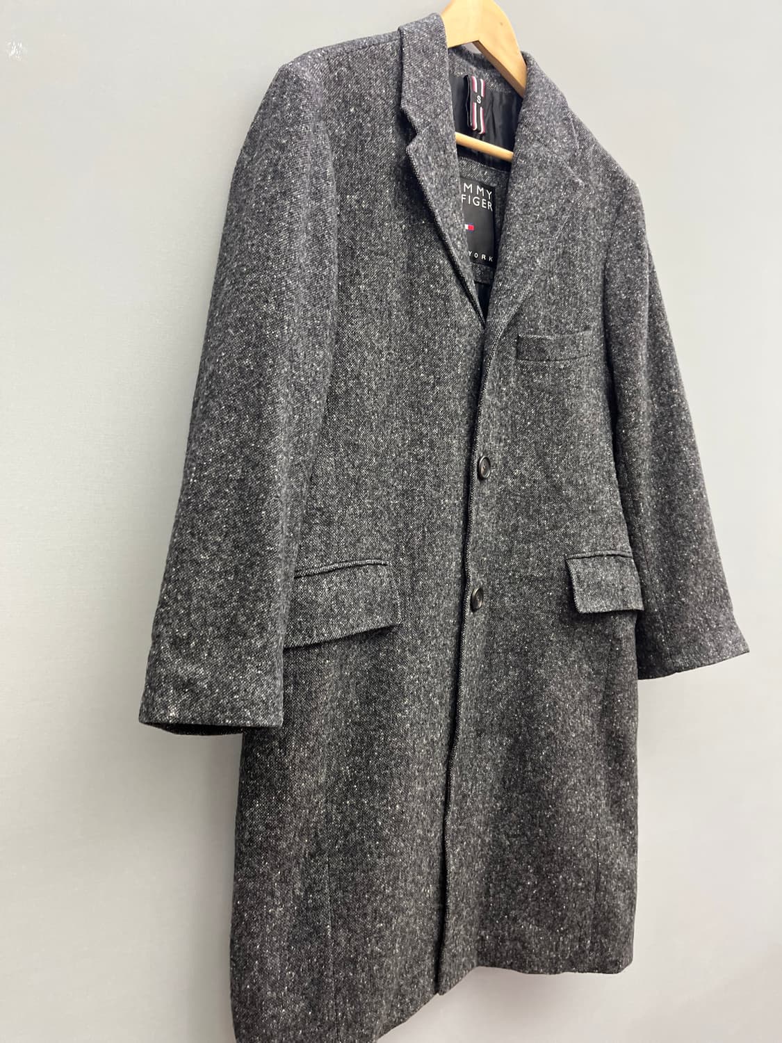 타미힐피거 그레이 모직 코트 상품이미지2