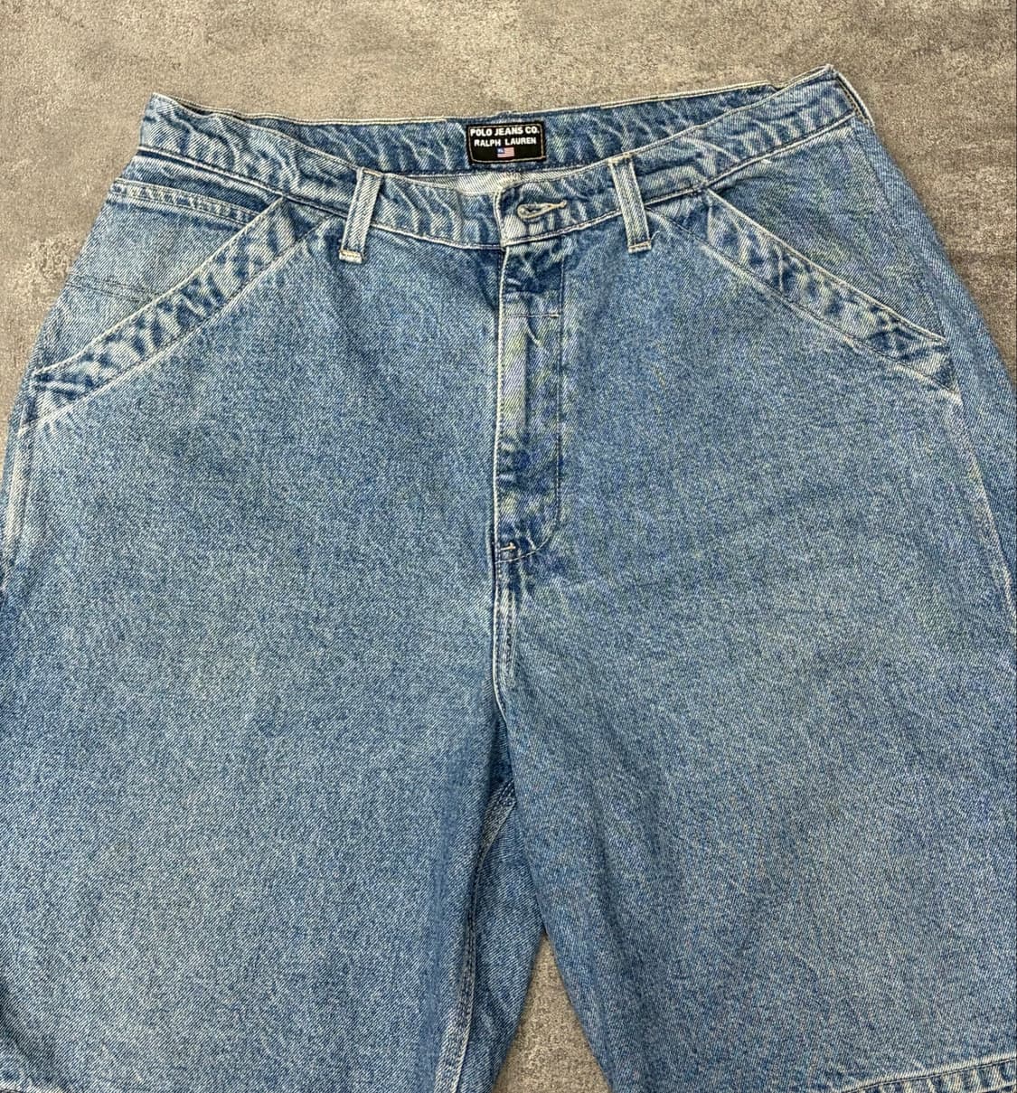 00s 폴로진스 데님 카펜터 반바지 상품이미지4