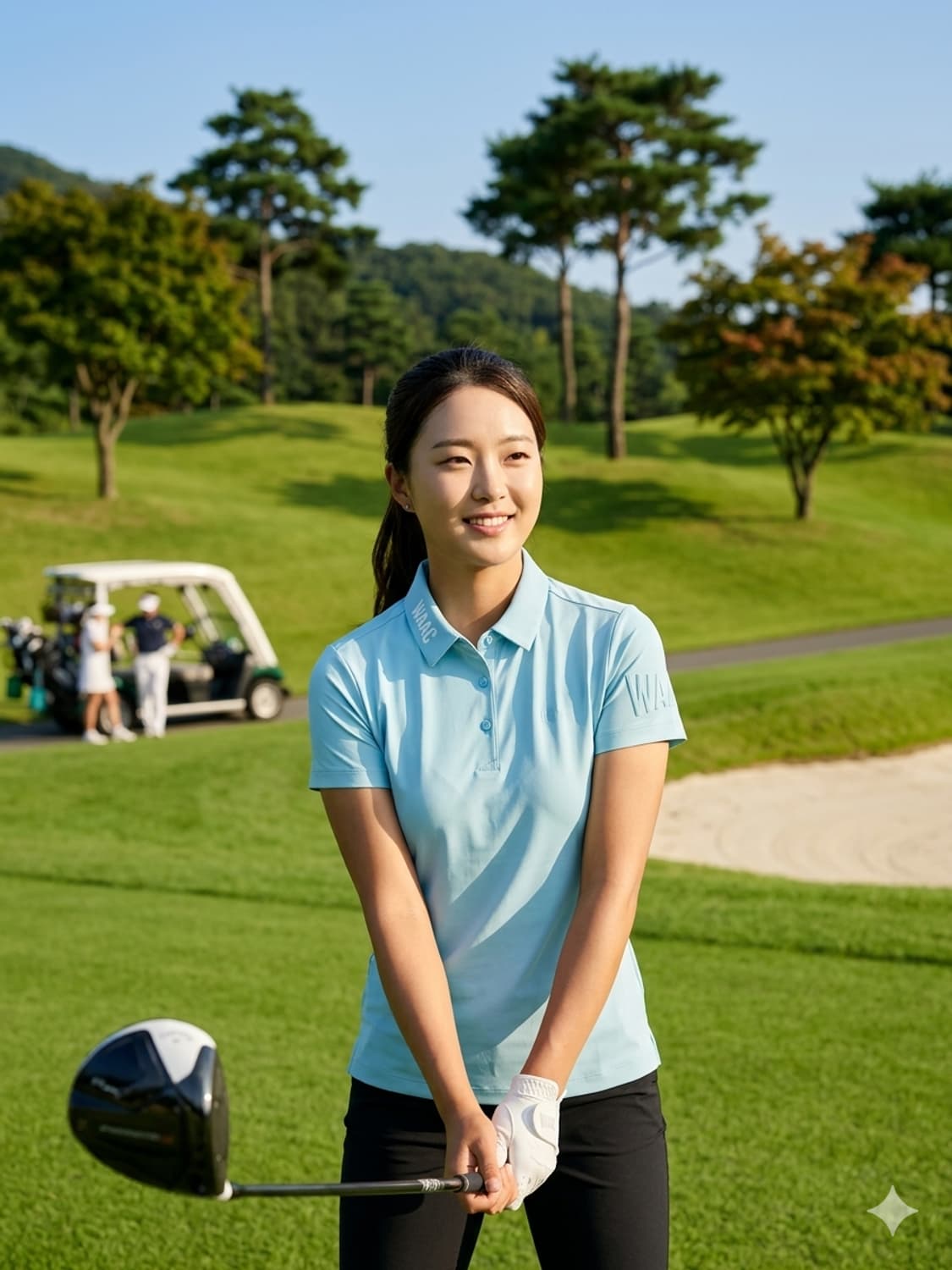 WACC 왁 여성 신품급 골프티셔츠 민트 1호(S) 상품이미지1