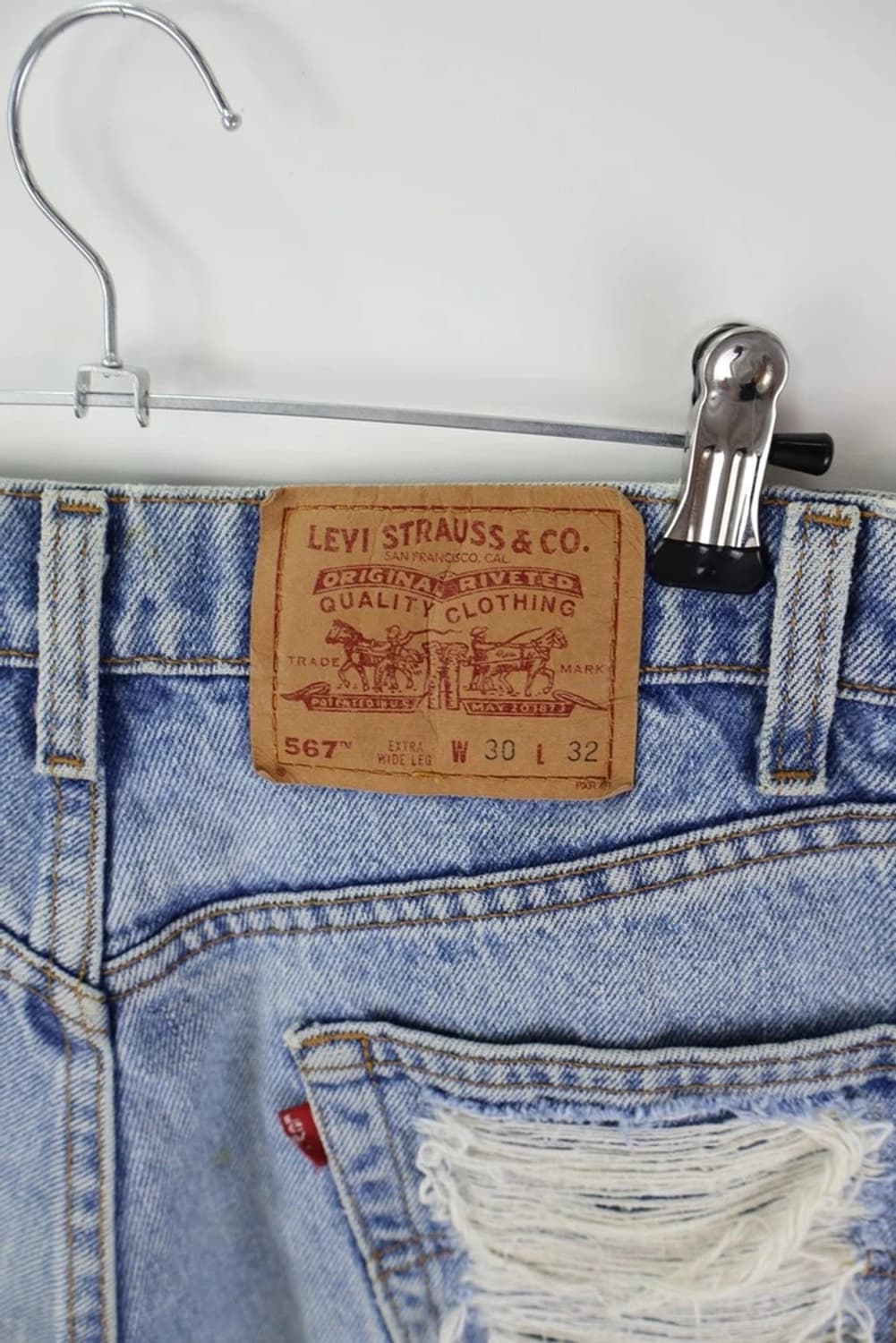 Levi’s 567 커스텀 패치워크 데님팬츠 상품이미지8