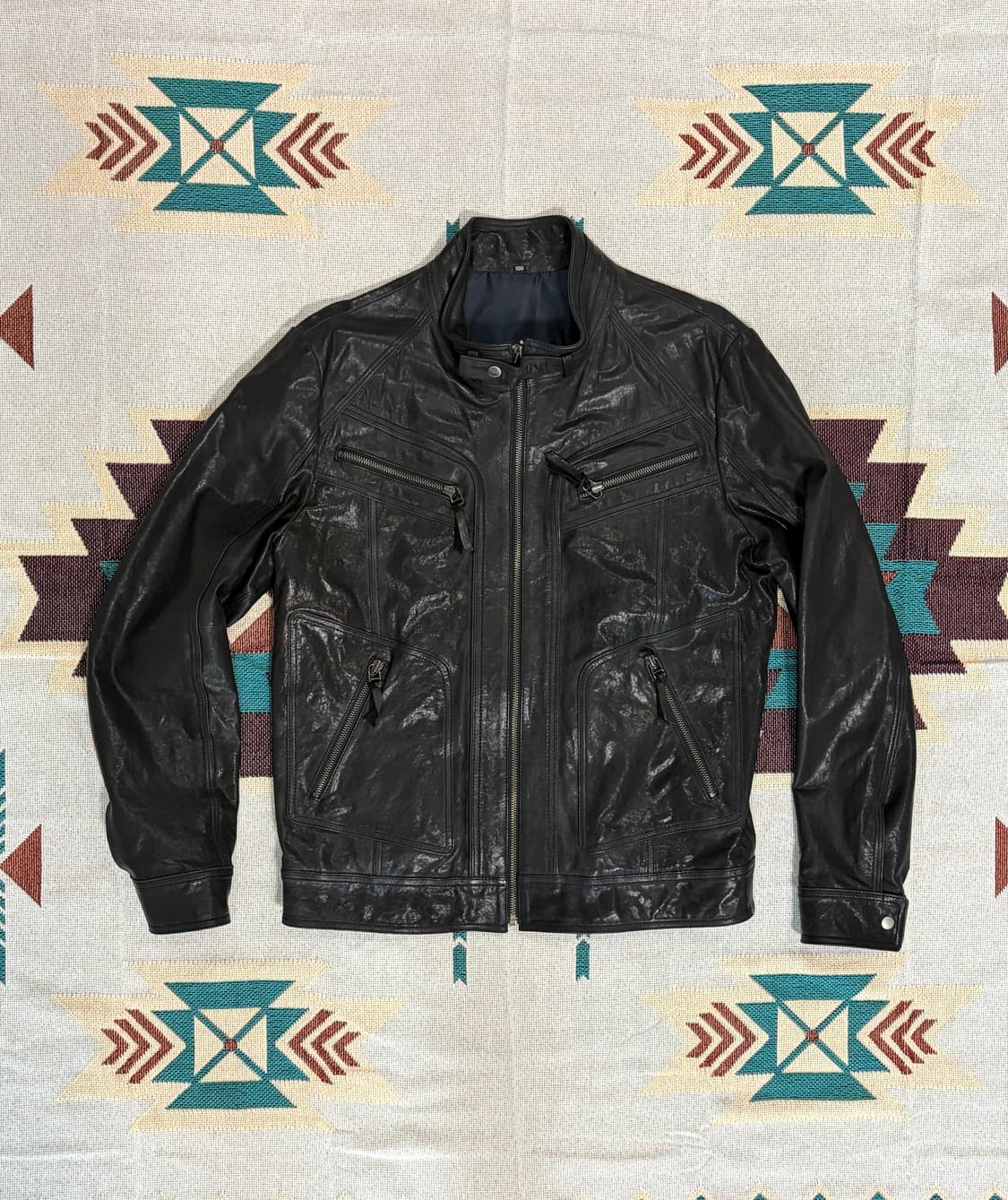 Embelli 양가죽 바이커 라이더 자켓 상품이미지1