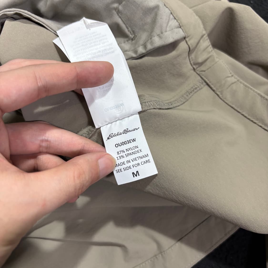 우먼M 에디바우어 카키그레이 나일론자켓 상품이미지5