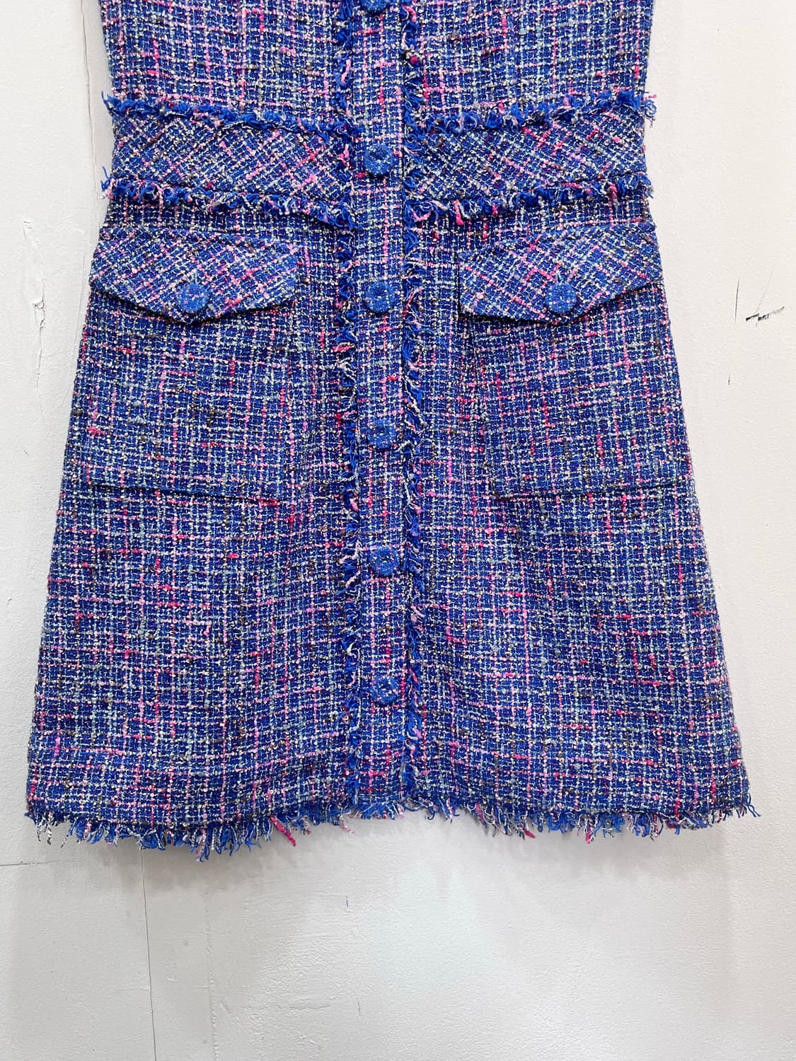 메릴링 Maryling 트위드 포켓 민소매 원피스 36사이즈 상품이미지3