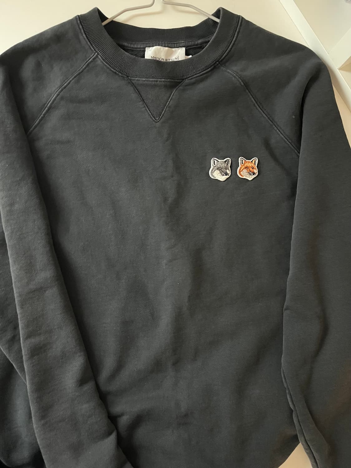 메종키츠네 더블 폭스 헤드 패치 맨투맨 S 상품이미지3