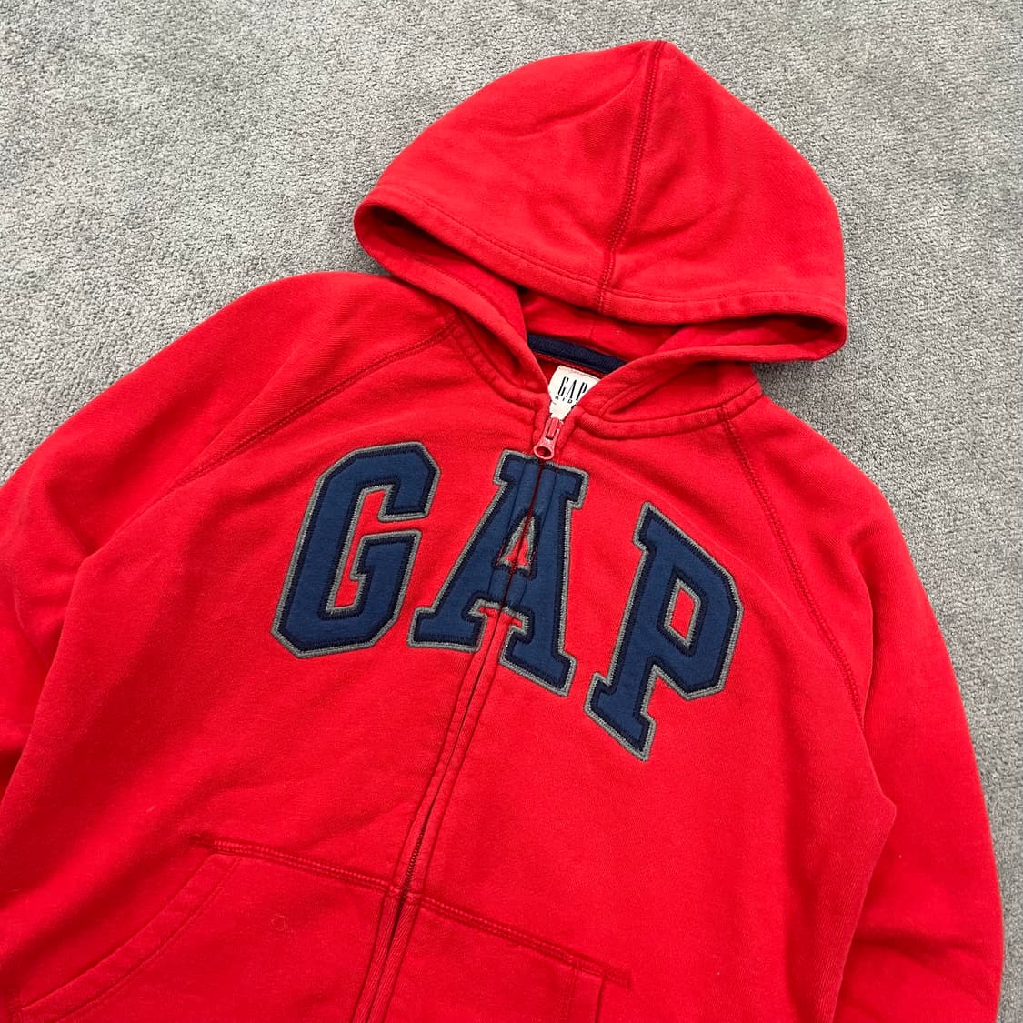 L 갭 키즈 레드 후드집업 상품이미지2
