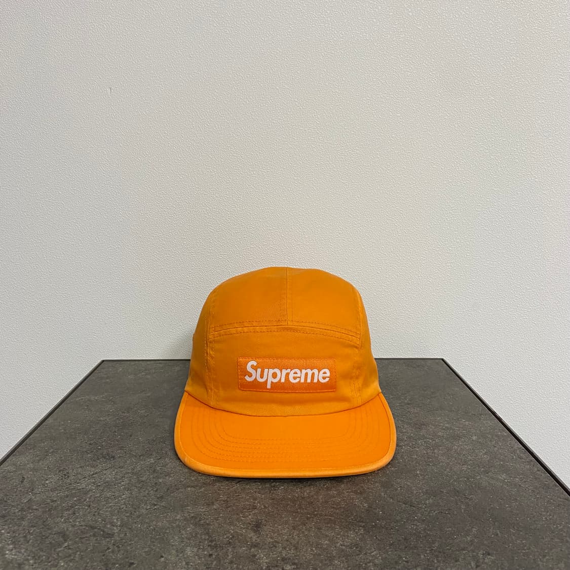 (OS) 슈프림 박스로고 캠프캡 모자 워시드 오렌지 상품이미지1