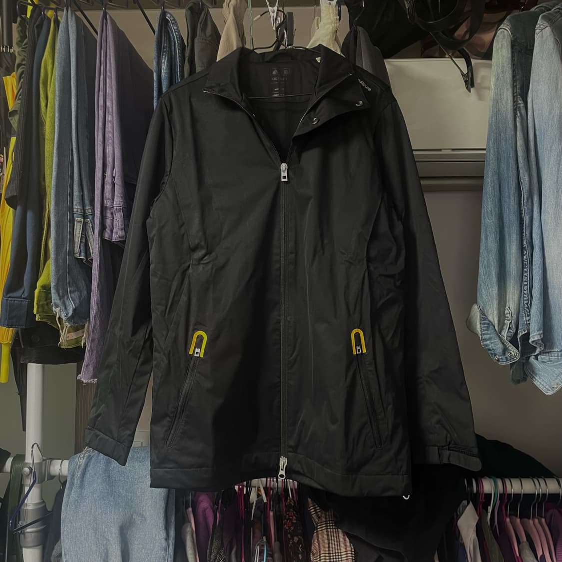 [95] 아디다스 아디퓨어 블랙 바람막이 자켓 져지 상품이미지1
