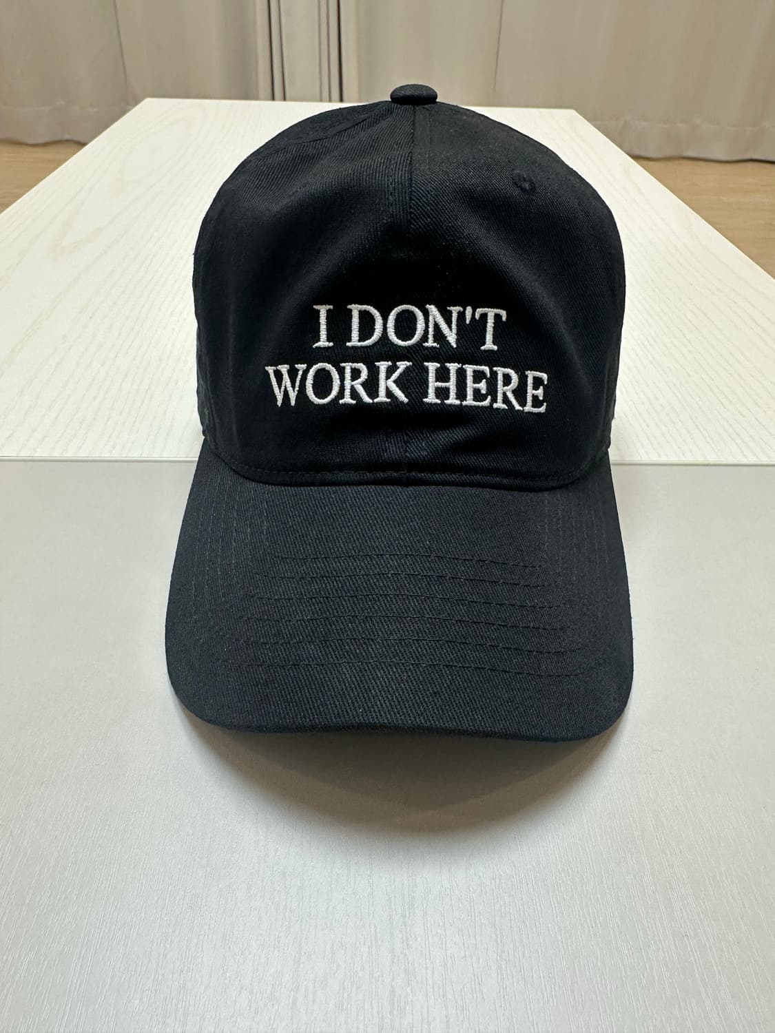 카리나 착용 IDEA 아이디어북스 볼캡 블랙 상품이미지4