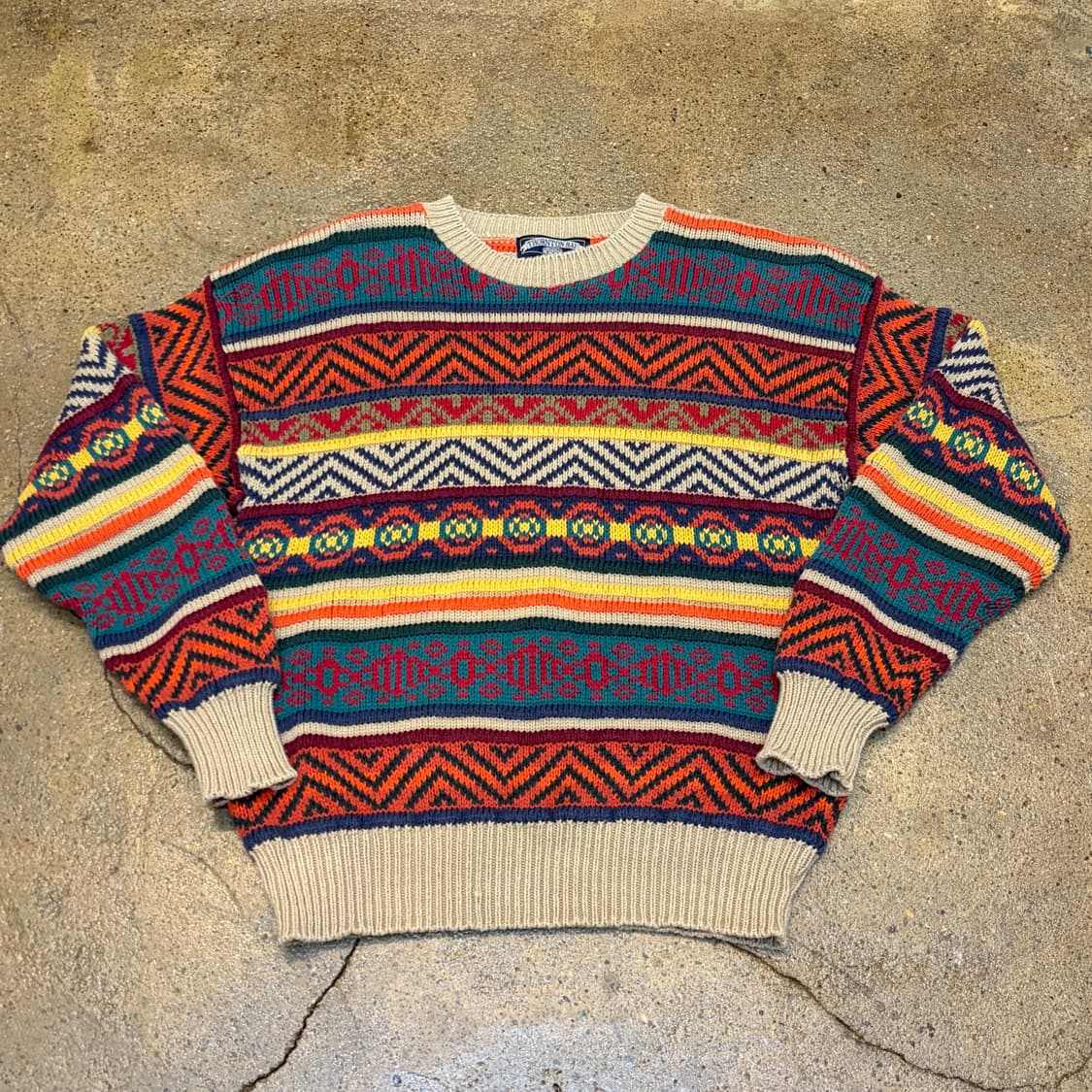 90s Made in USA 빈티지 코튼 니트 상품이미지1