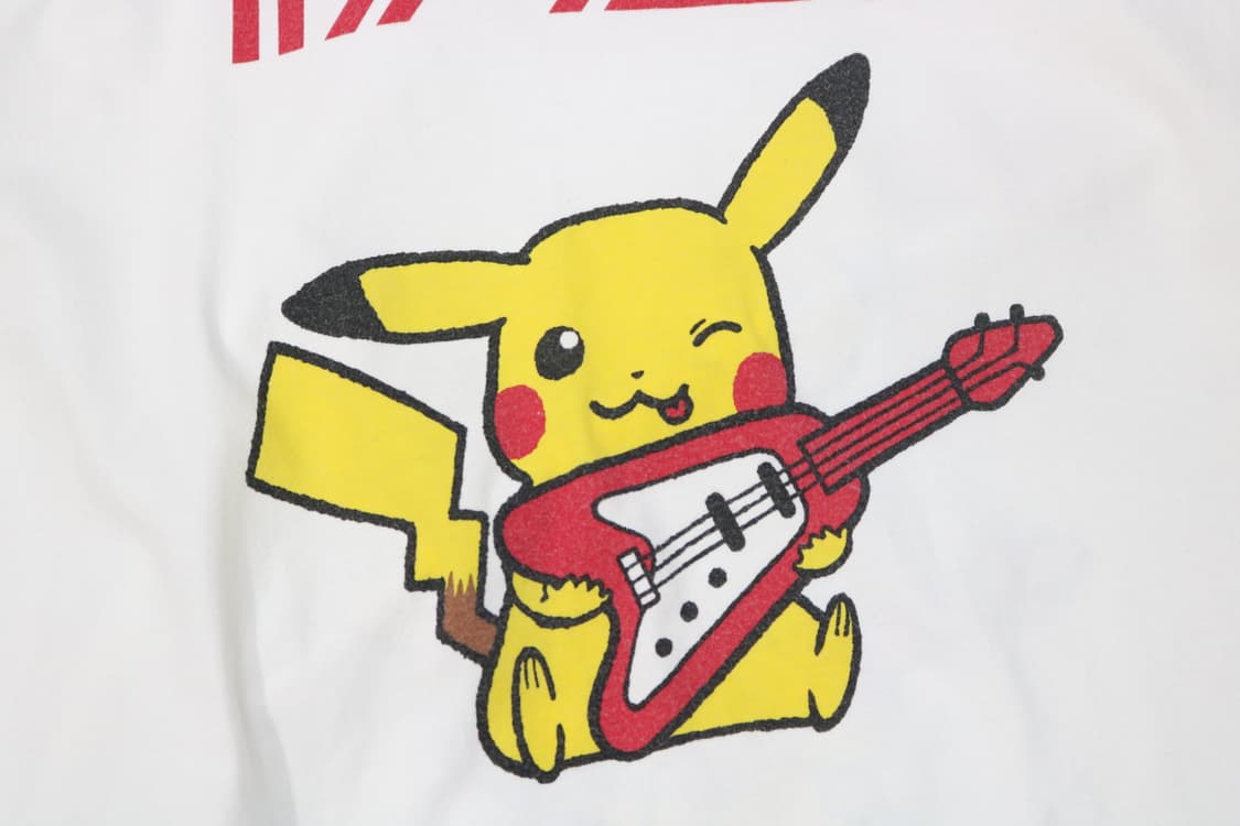 포켓몬스터 락 인 재팬 카운트다운 피카츄 기타 그래픽 티셔츠 상품이미지5