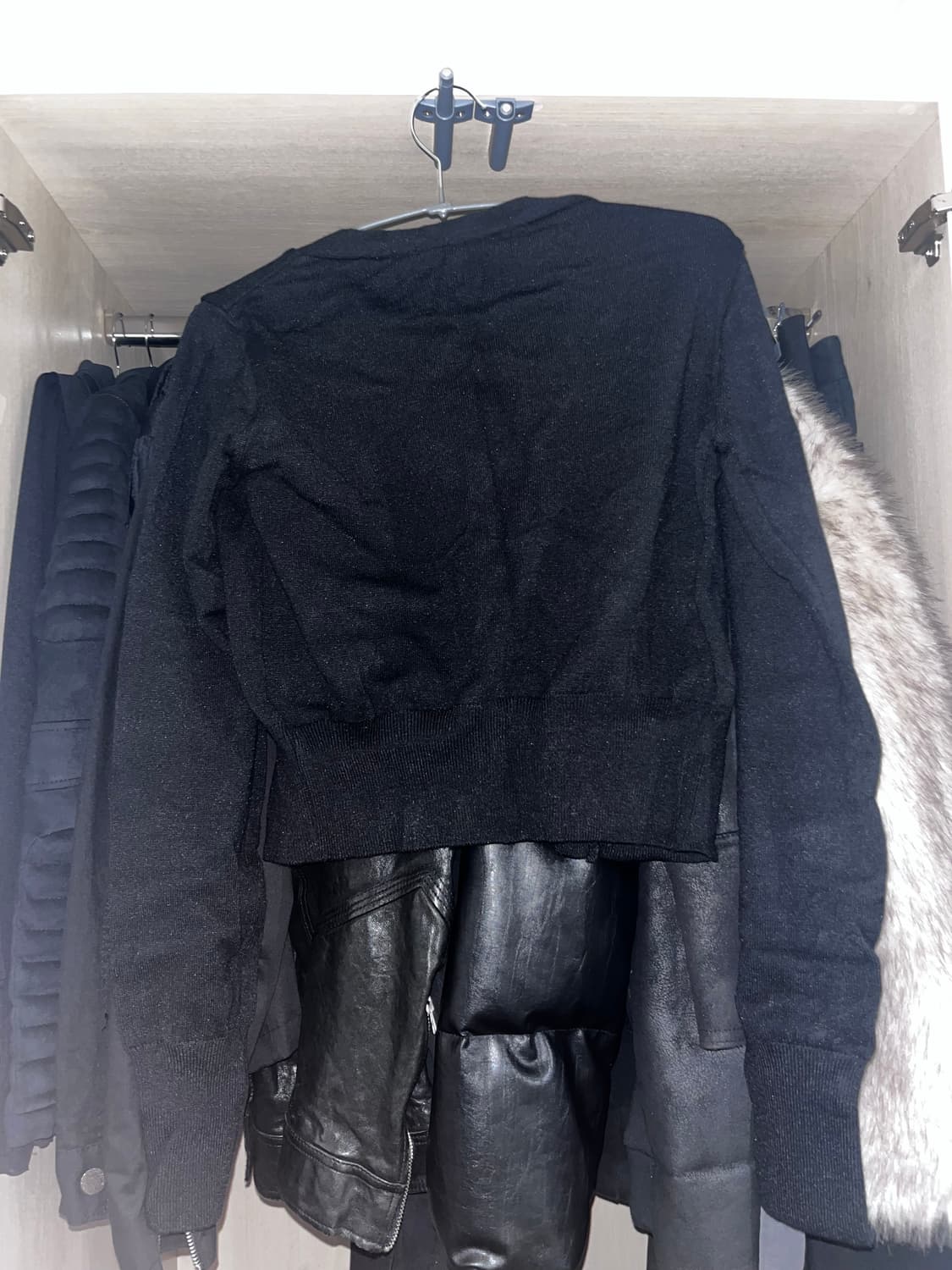 <새상품>보헴서 와이심블 롱슬리브 가디건 블랙 상품이미지3