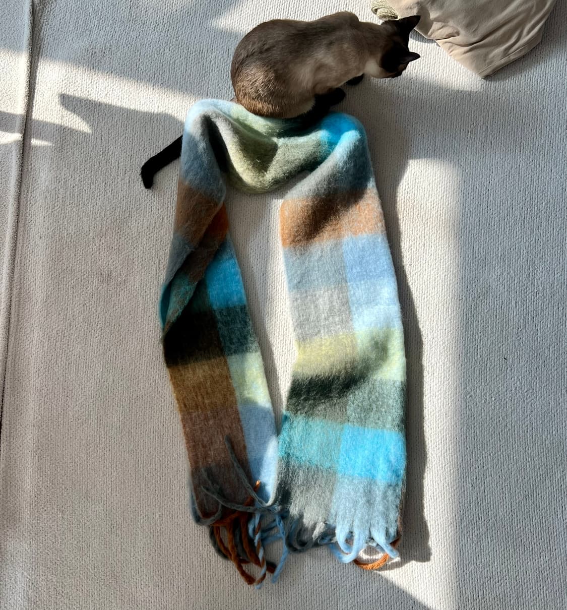 체크 머플러 상품이미지1